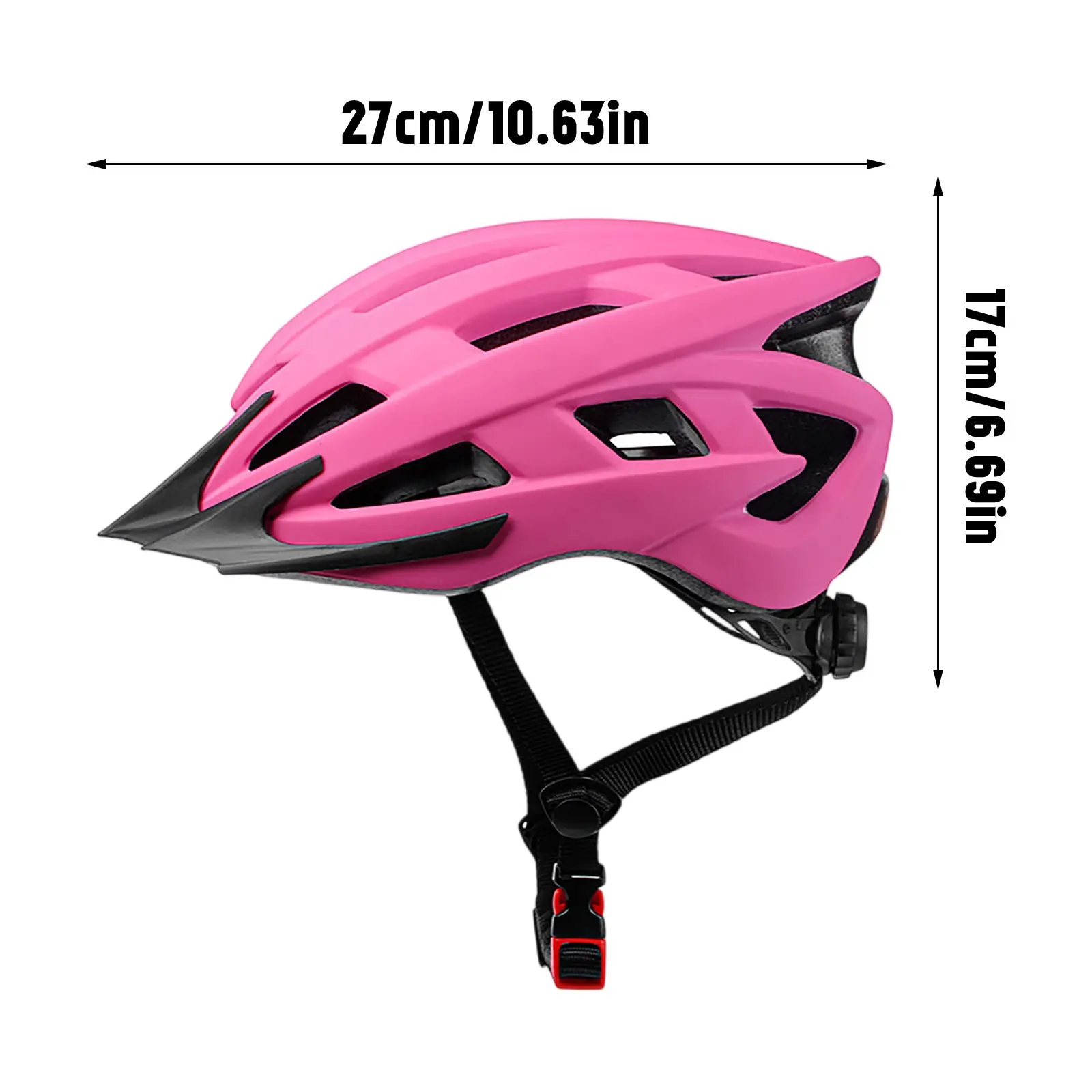 Bike Helmet for Adult Men Women with Suggested Lightweight with Adjustable Side and Chin Strap, Bike Accessories