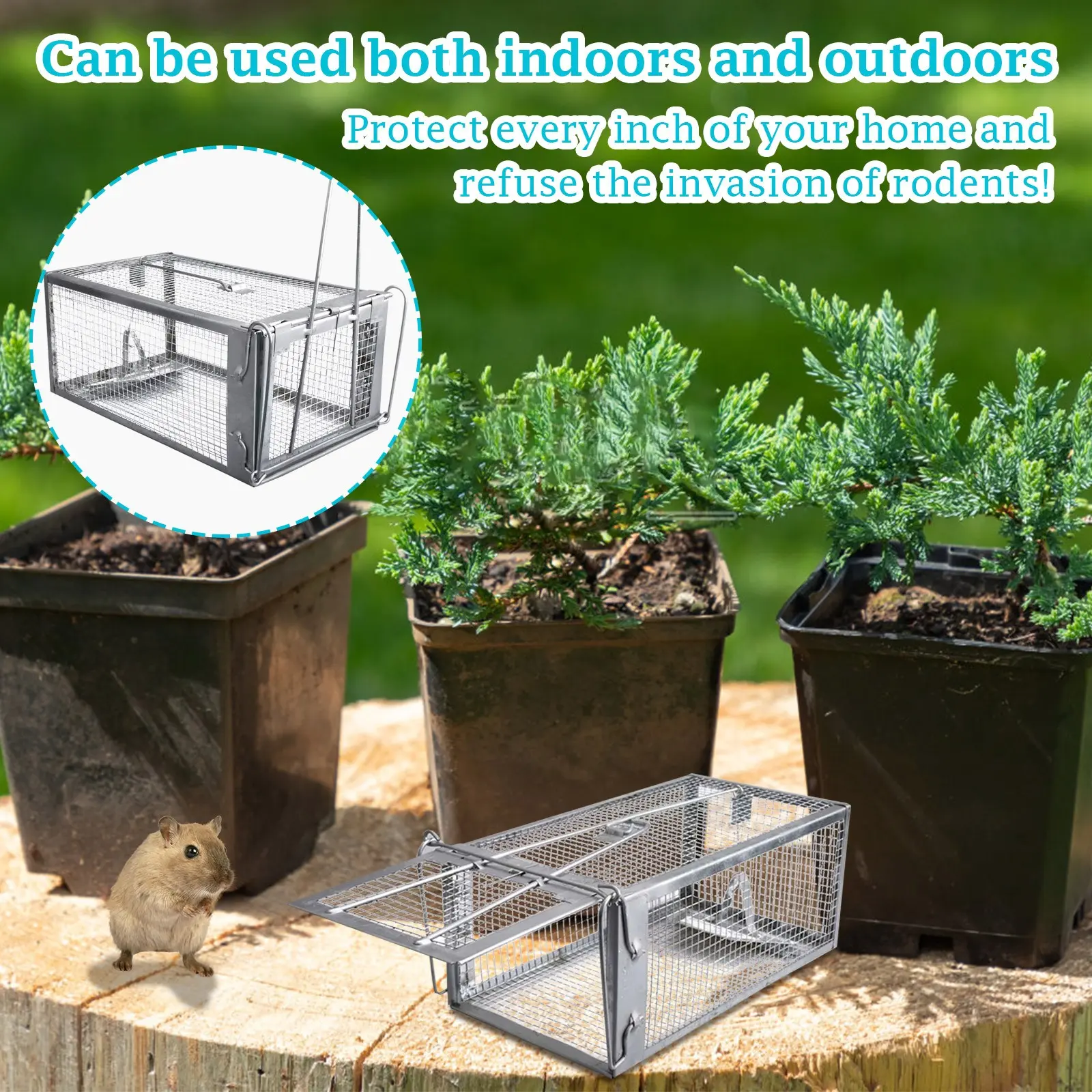 High Efficiency Mousetrap,Automatic Continuous Cycle Mouse Trap Home Garden Rat Catching Artifact Safe And Harmless