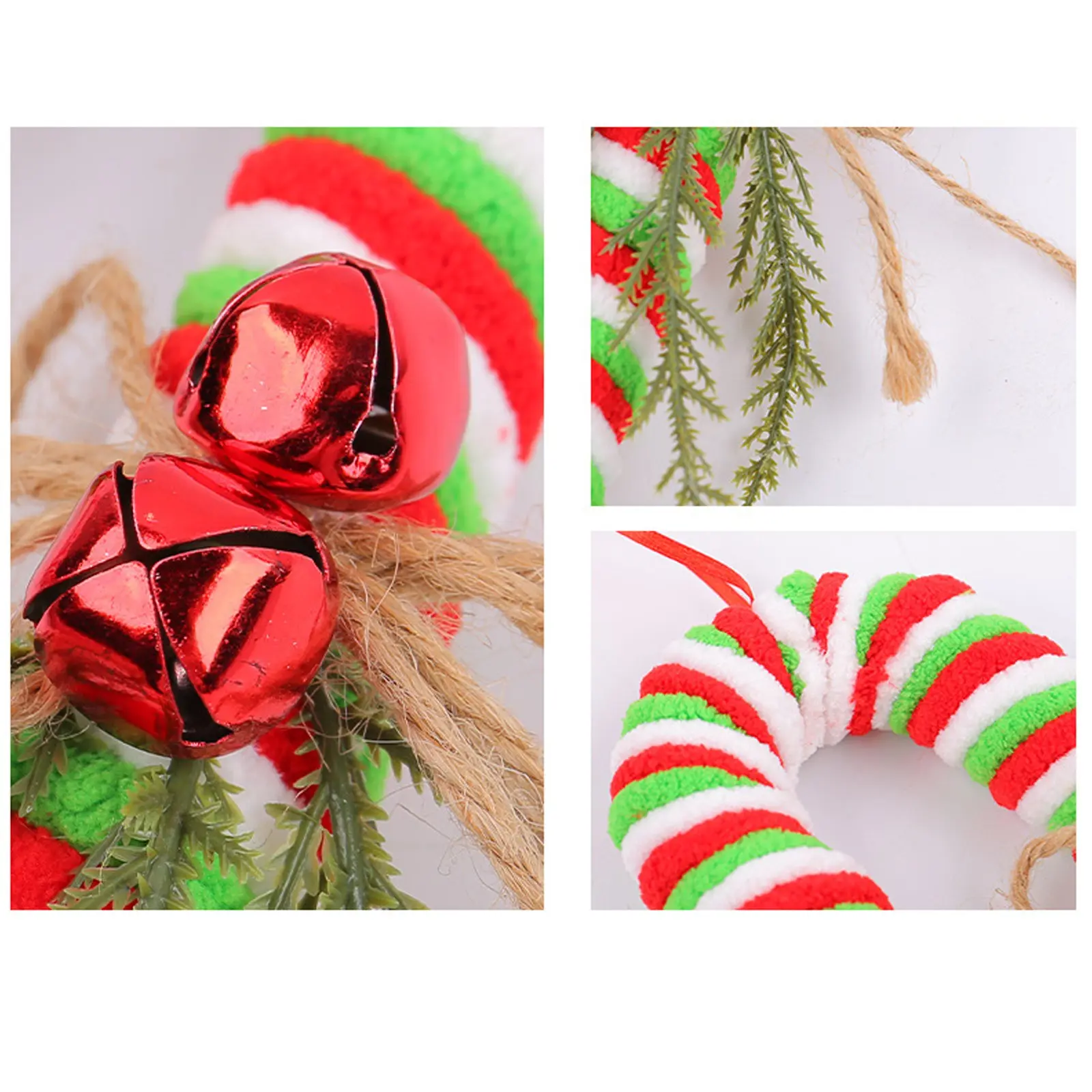 Christmas Plush Soft Candy Cane Red and White Cane Hook Ornaments Christmas Tree Hanging Props- Perfect Holiday Party Decor