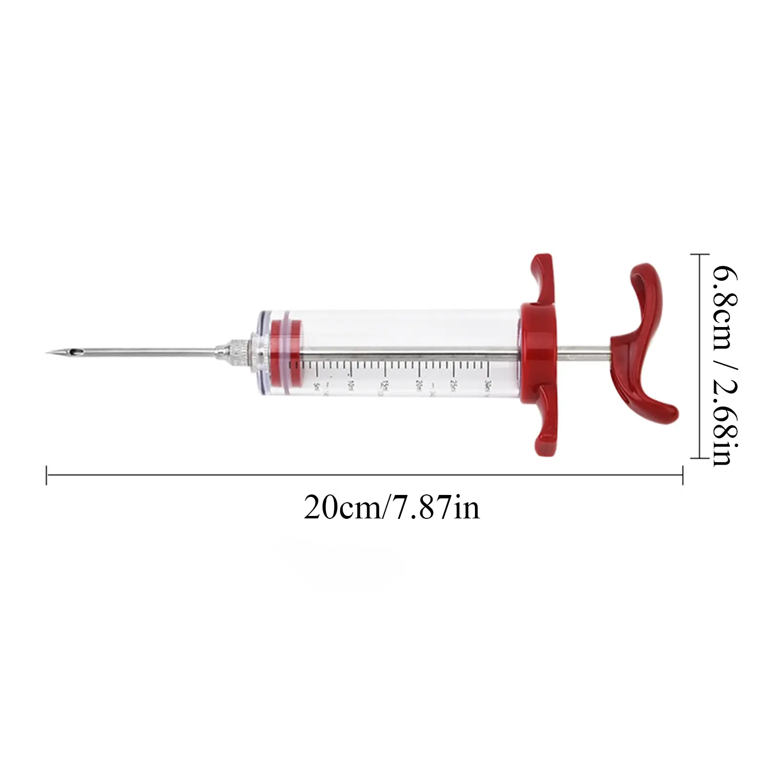 BBQ Meat Syringe Marinade Injector Sauce Injector Roast Needle Turkey Chicken Spice Flavor Syringe Injector Barbecue Accessories