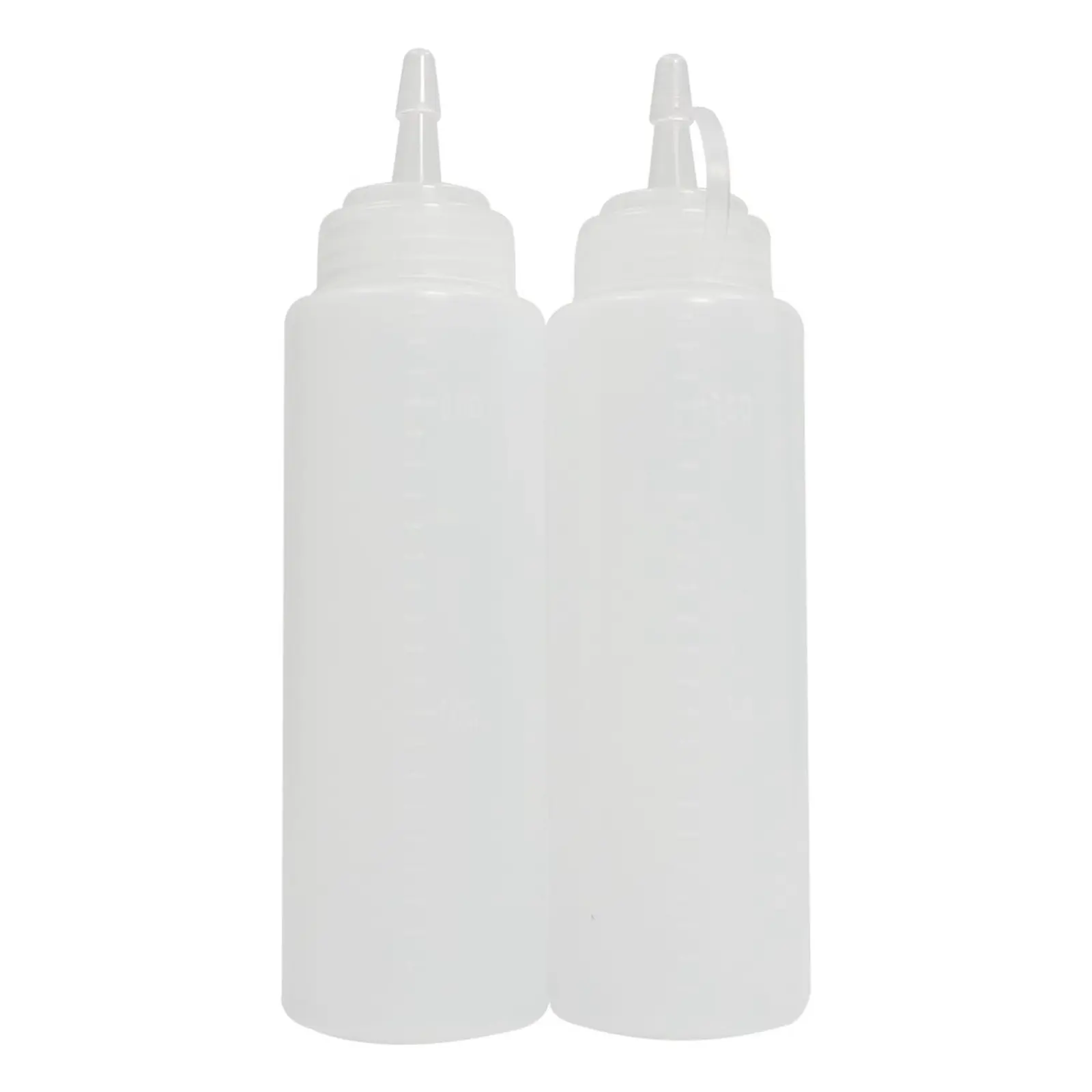 3pcs*2 Condiment Squeeze Bottles Hot Sauces Olive Oil Bottles Ketchup Mustard Dispensers Kitchen Accessories Gadgets 240 Ml