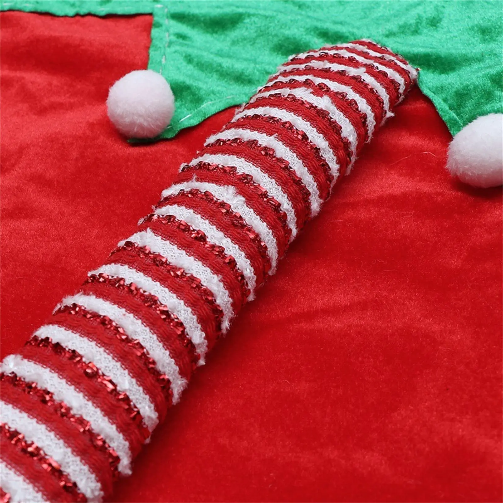 Christmas Tree Skirt 3D Elf Mat XmasTree Skirts Indoor Outdoor Tree Foot Cover Winter Holiday Party Decorations for Home