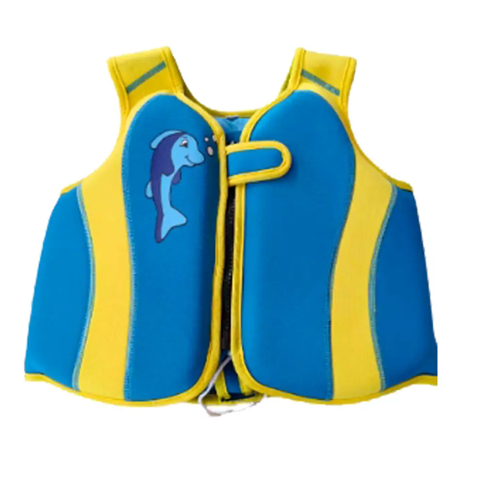 Children's Float Inflatable Swim Suit Quick Release Buckle Float Swimming Fashion Color-blocked Unisex Adjustable Snap Swimsuit
