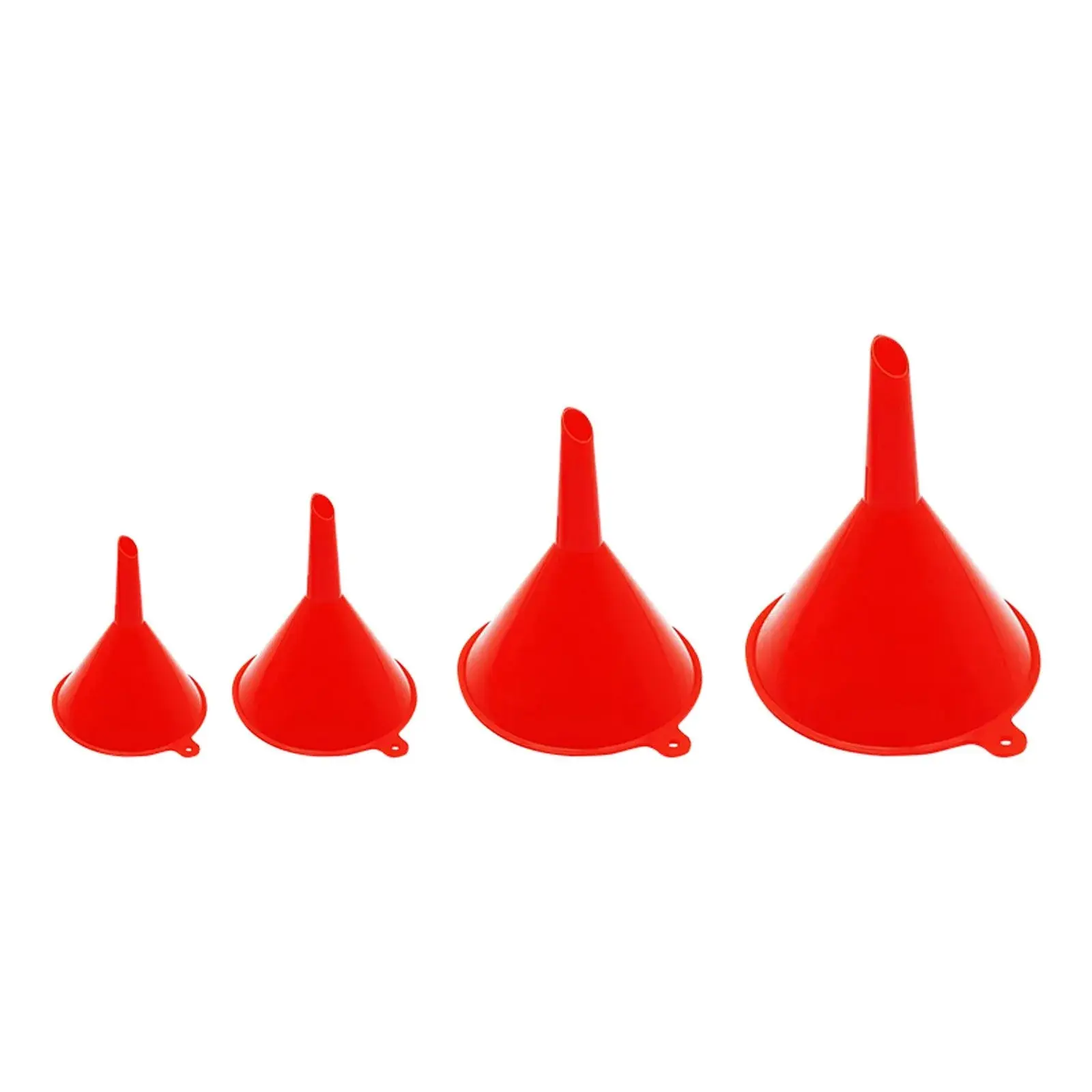 4-piece/set Kitchen Funnel Suitable for Automotive Home Kitchen Function Plastic Funnel, Mini, Small, Medium and Large Funnels