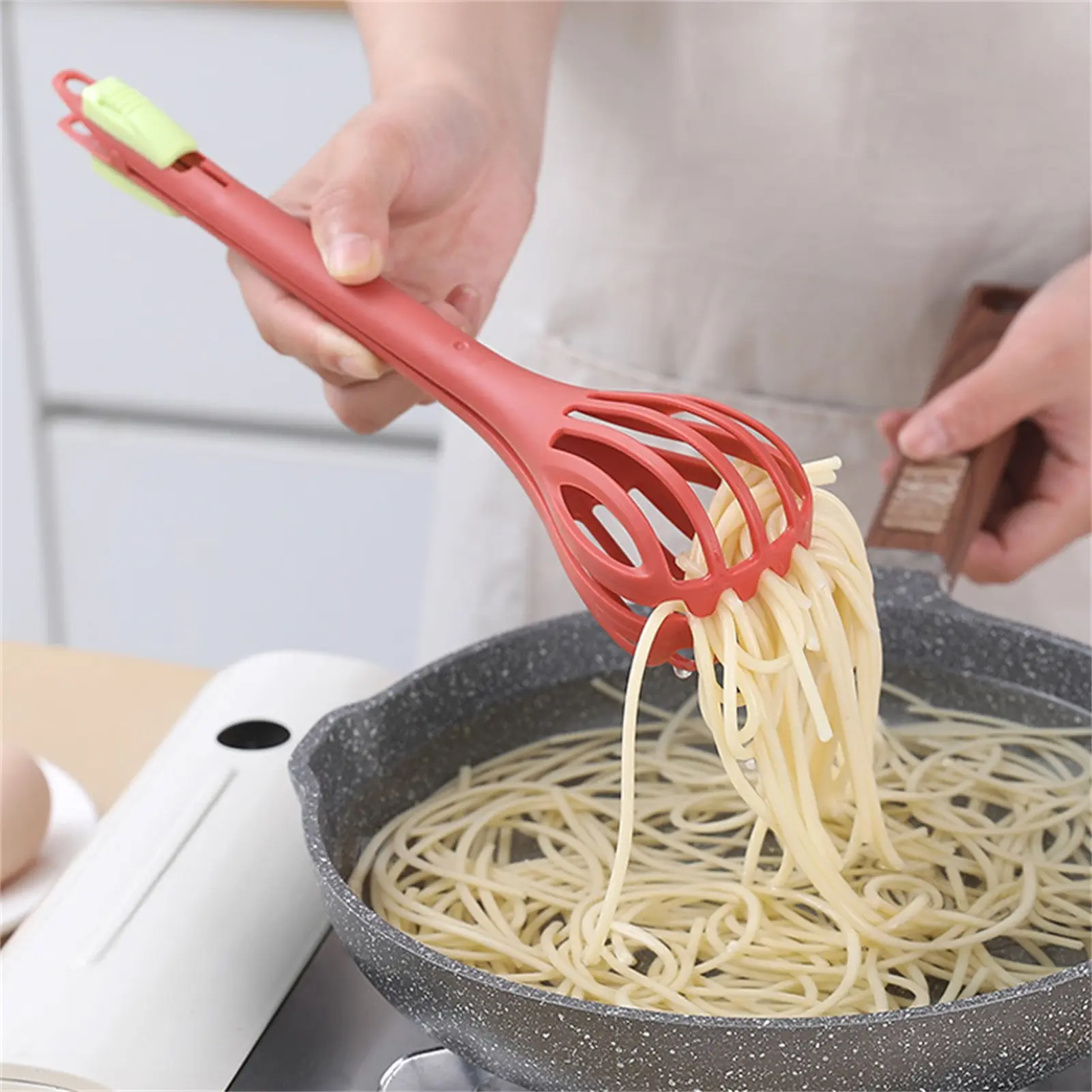 Multifunctional 3 In 1 Egg Beater Milk Mixer Pasta Noodle Tongs Manual Food Clip Egg White Separation Baking Tool Kitchen Gadget