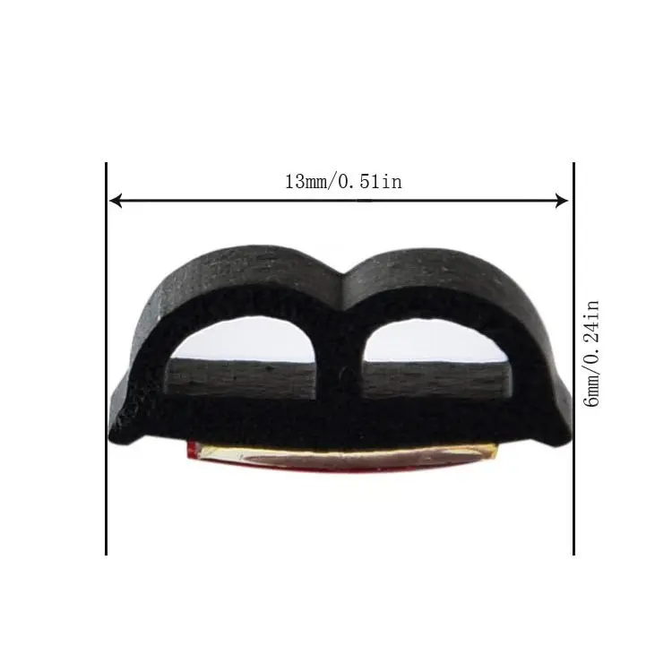 Car Door Seal Strip Rubber Double Layer Sealing Protector Soundproof Waterproof Weather Strips for Car Door Hood Trunk