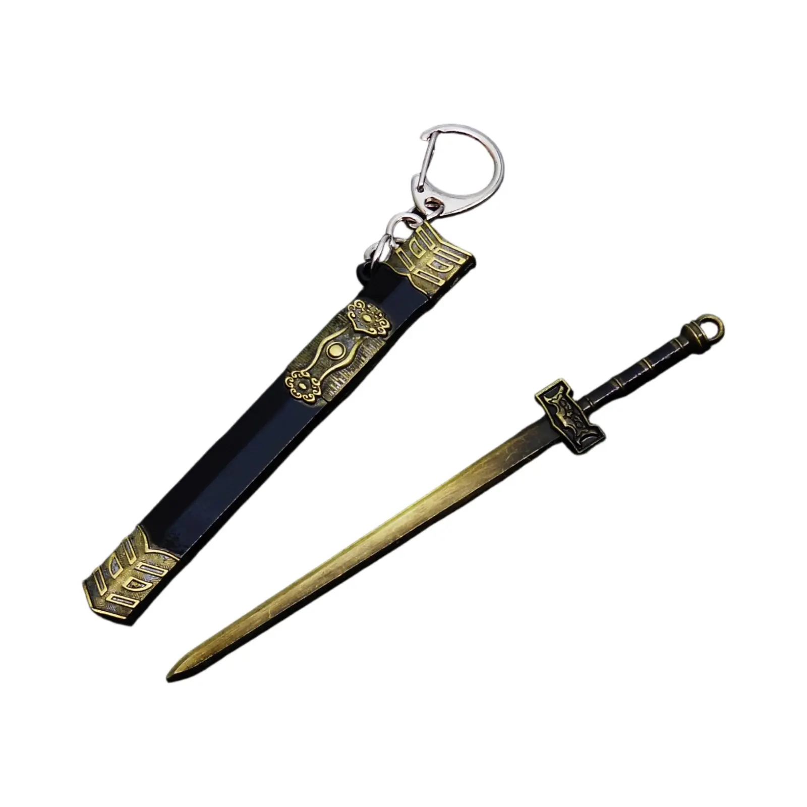 15cm Metal Chinese Katana Sword Ancient Samurai Sabre Katana Sword Killing Blade Sabre Mini Ninja Knife Cosplay Prop Home Decor
