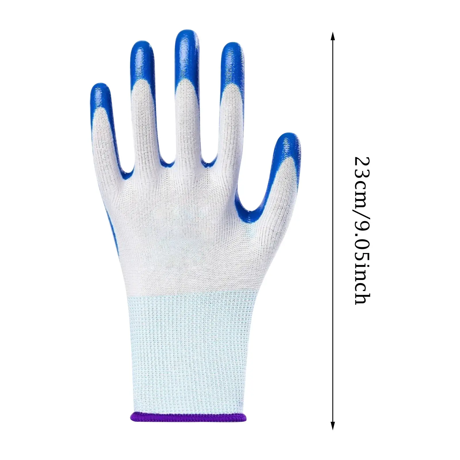 1-20Pairs Non-slip Wear-resistant Breathable Nitrile Gloves Industrial Labor Building Construction Safety Non-slip Work Gloves