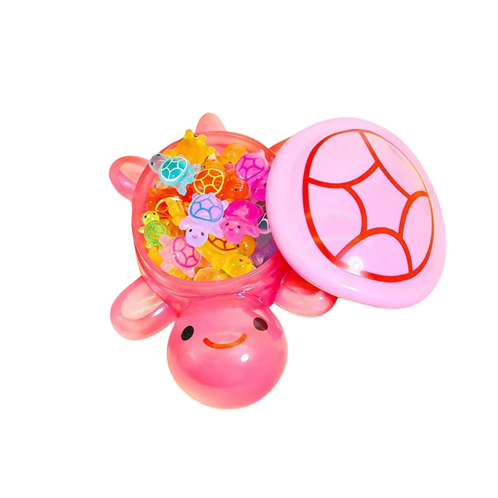 1PC Night Glow Large Turtle+60pcs Mini Luminous Turtles Figurines Resin Craft Glowing Turtle Storage Ornament Landscape Desktop