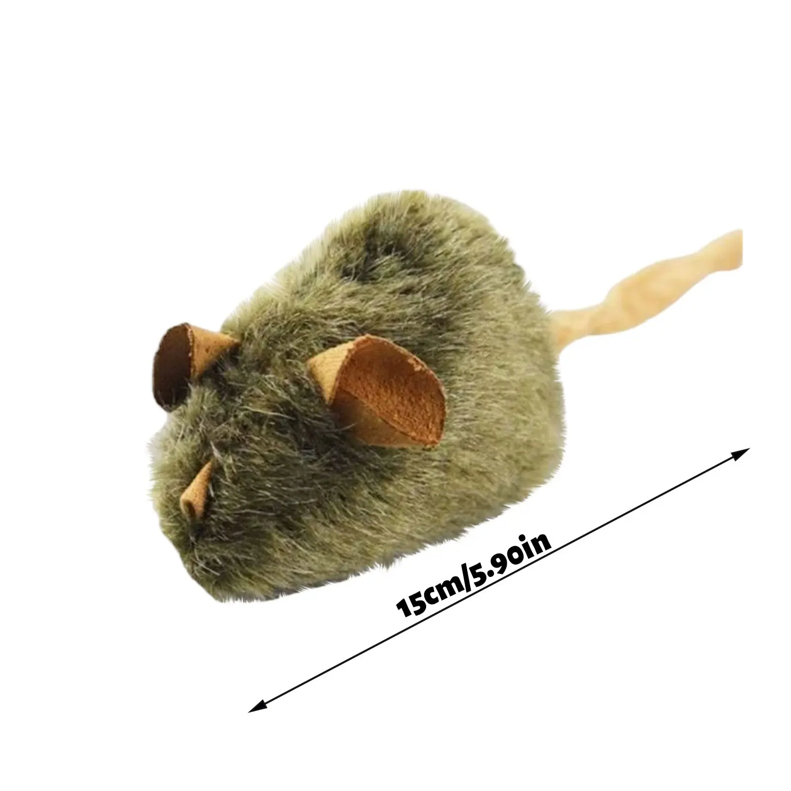Mice Plush Cat Toy Simulation Mouse Automatic Chirping Interactive Cats Toy Bite Resistance Relieve Pet Boredom Cat Accessories