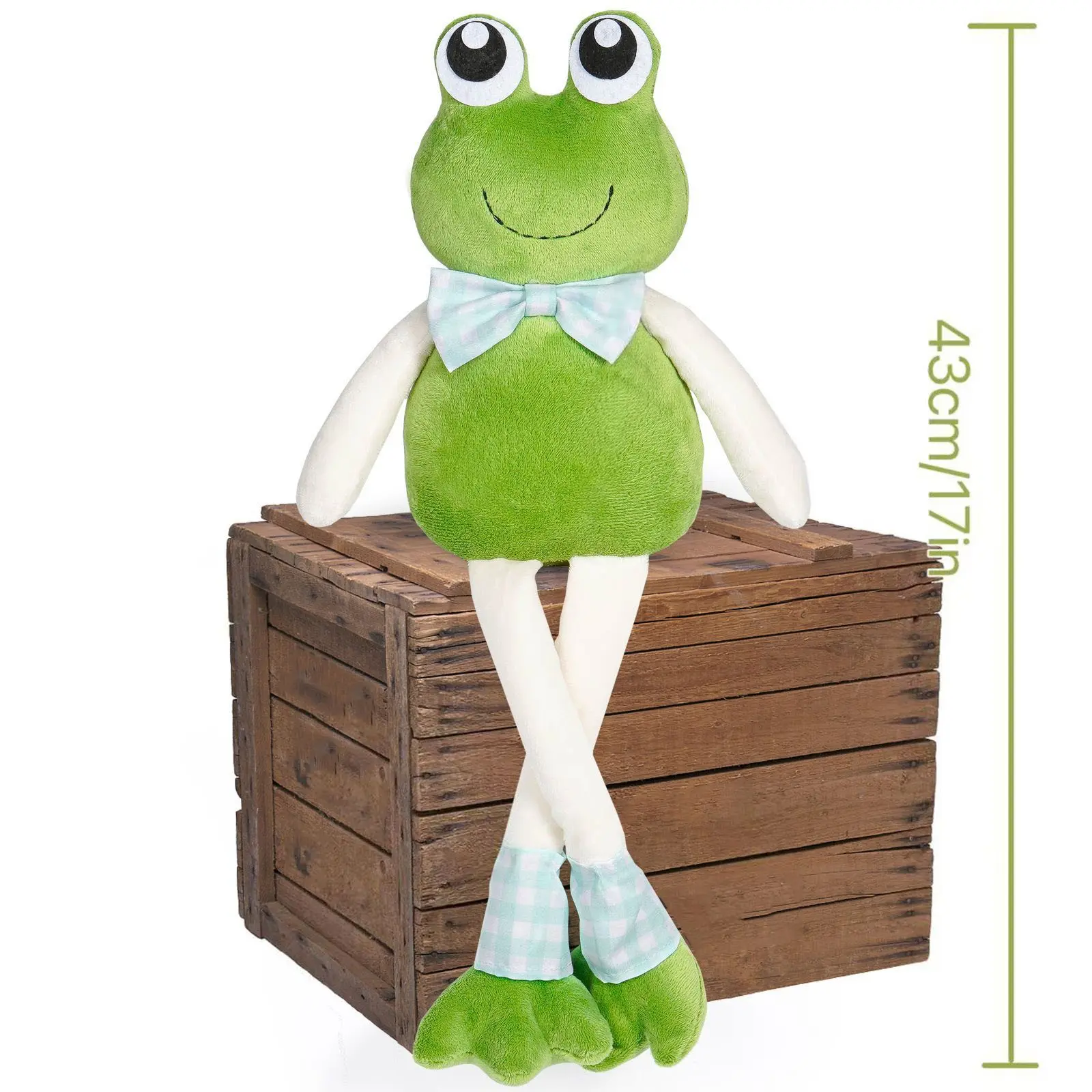 The Frog Funny Kawaii Plush Doll Hand Puppet Schoolbag Frog Cute Plush Toy Ventriloquist Performance Props GIFTS