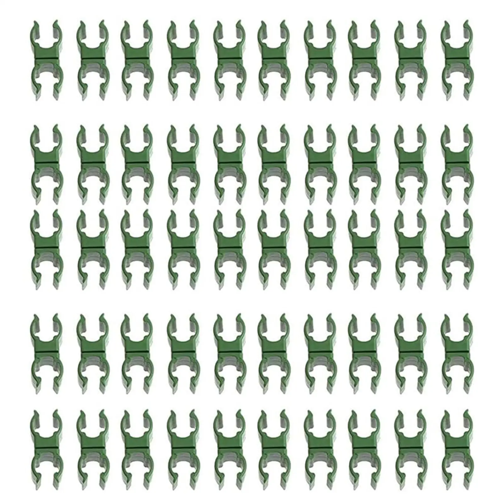 50pcs 360° Adjustable PE Plastic Universal Buckle for Horticultural Accessories - Round Pipe Rattan Climbing Frame with Plastic