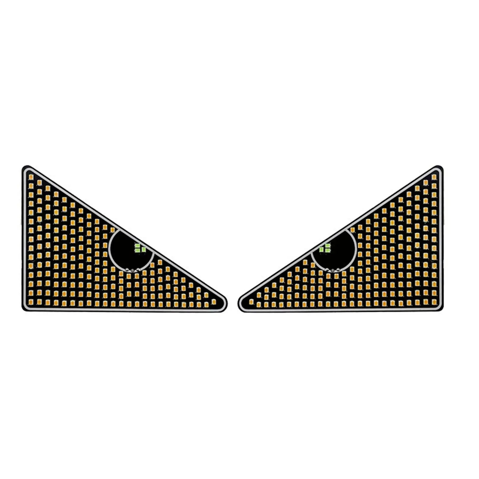 Auto Rear Windshield Dynamic Devil Eye Light APP Control Animated LED Display Triangle / Semicircle Funny Eye Light Signs