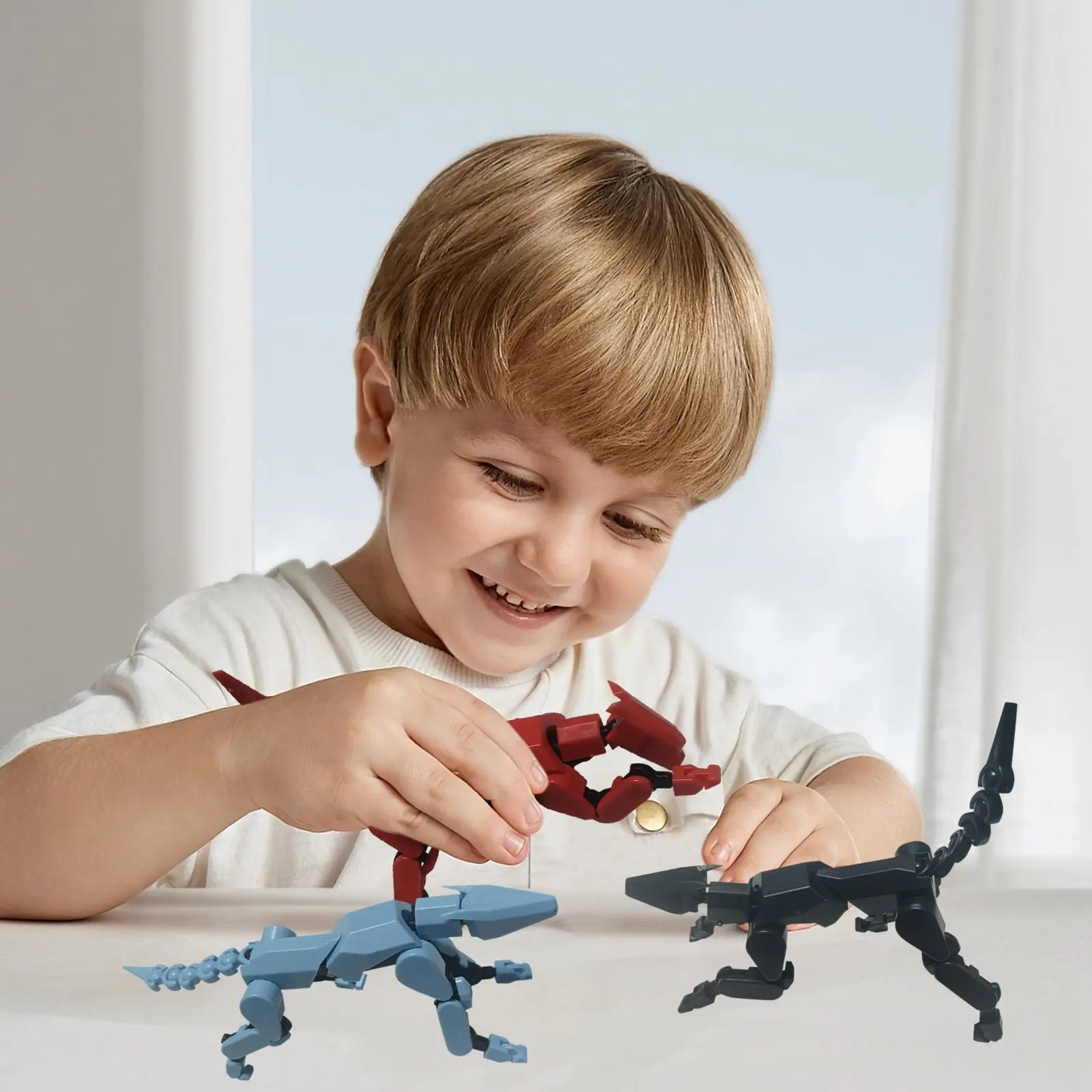 Multi-jointed Movable Robot 3.0 3d Printed Mannequin Female Character Wing Toy Dummy Figures Toys Game Gift Decoration Kids Toy