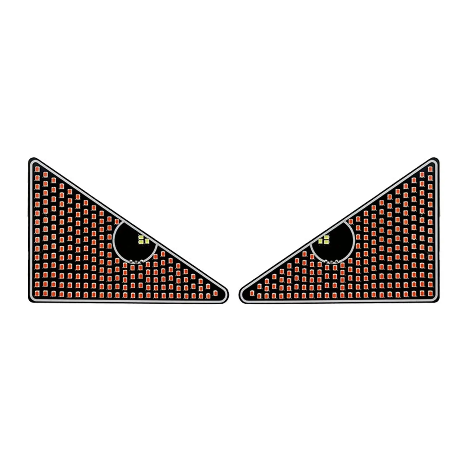 Auto Rear Windshield Dynamic Devil Eye Light APP Control Animated LED Display Triangle / Semicircle Funny Eye Light Signs