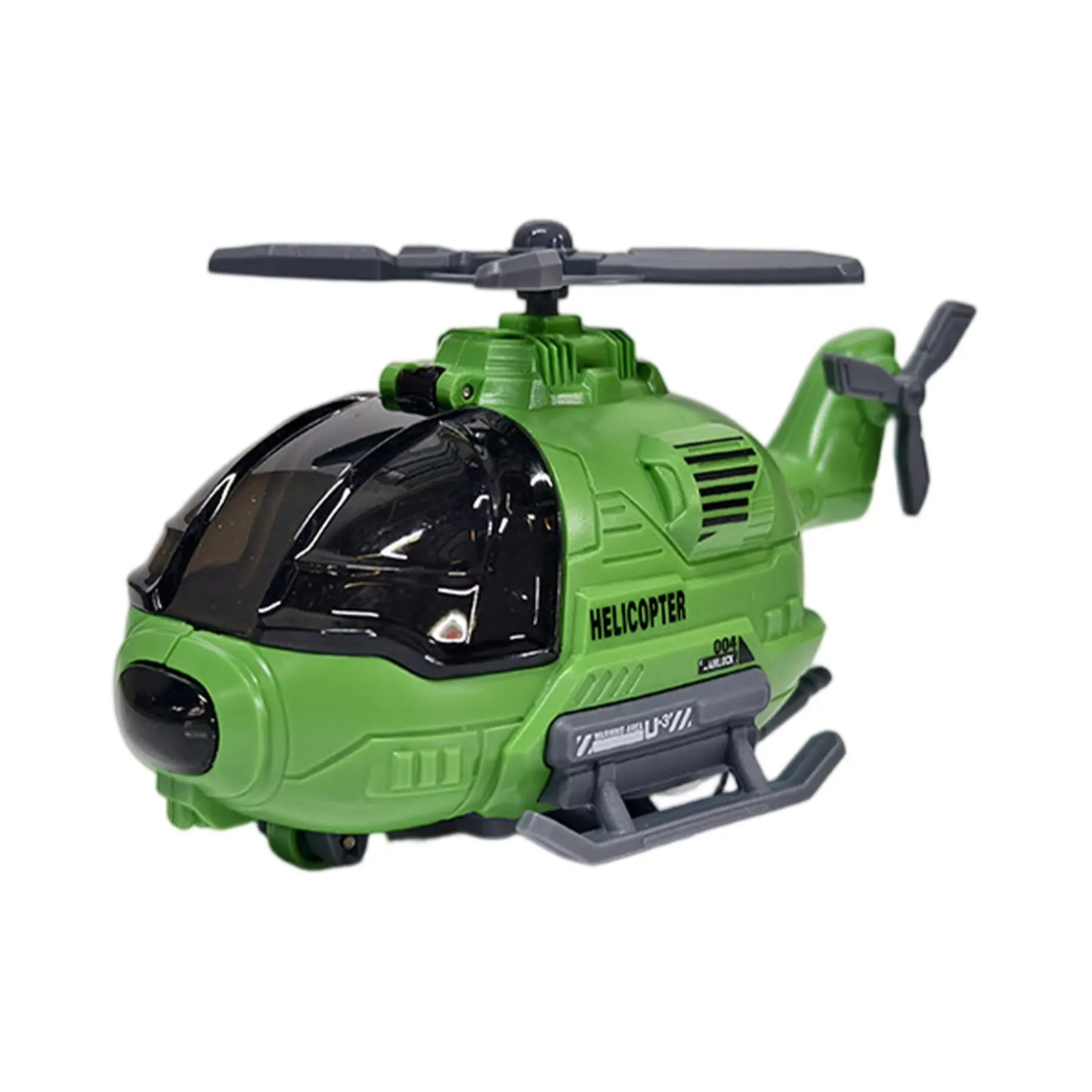 Public Security Command Helicopter Model Car Toys Musical Pull-back Propeller Rotation Aircraft Airplane Models Child Gifts