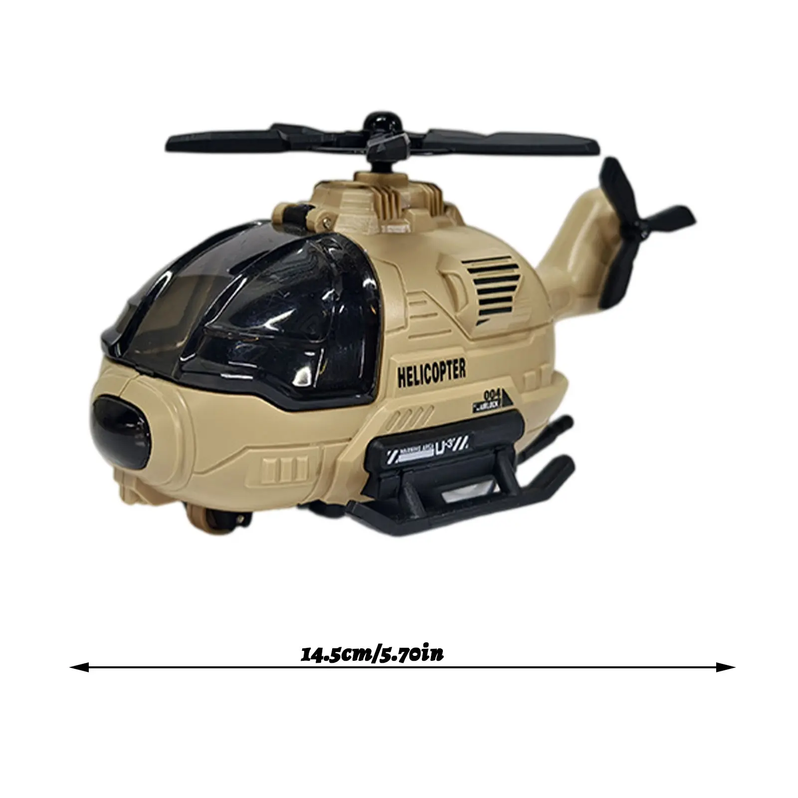 Public Security Command Helicopter Model Car Toys Musical Pull-back Propeller Rotation Aircraft Airplane Models Child Gifts