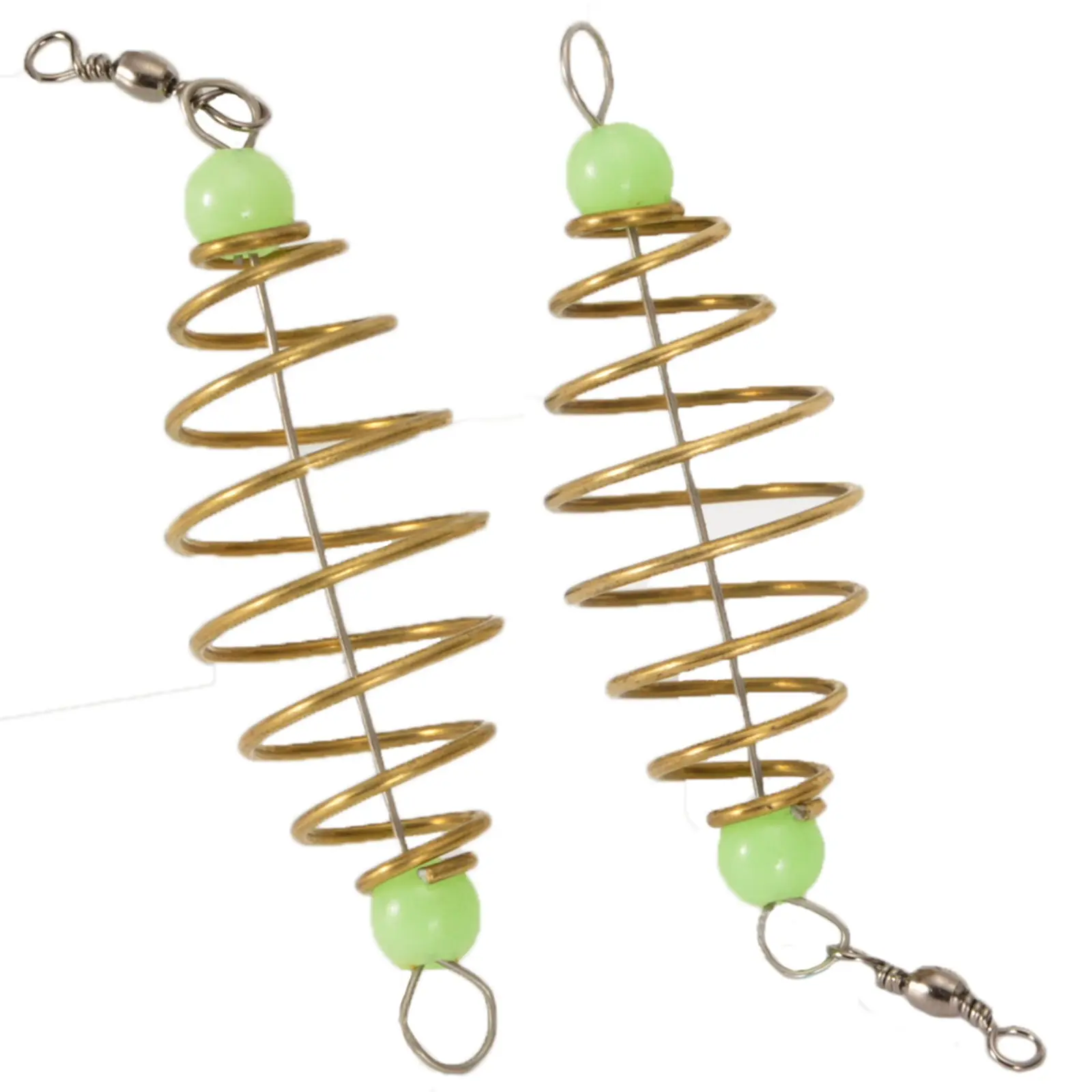 10PCS Luminous Carp Fishing Feeder, Catfish Bait Thrower, Spring Fishing Feeder Bait Cage, Lures Cage Basket Minnow Baits