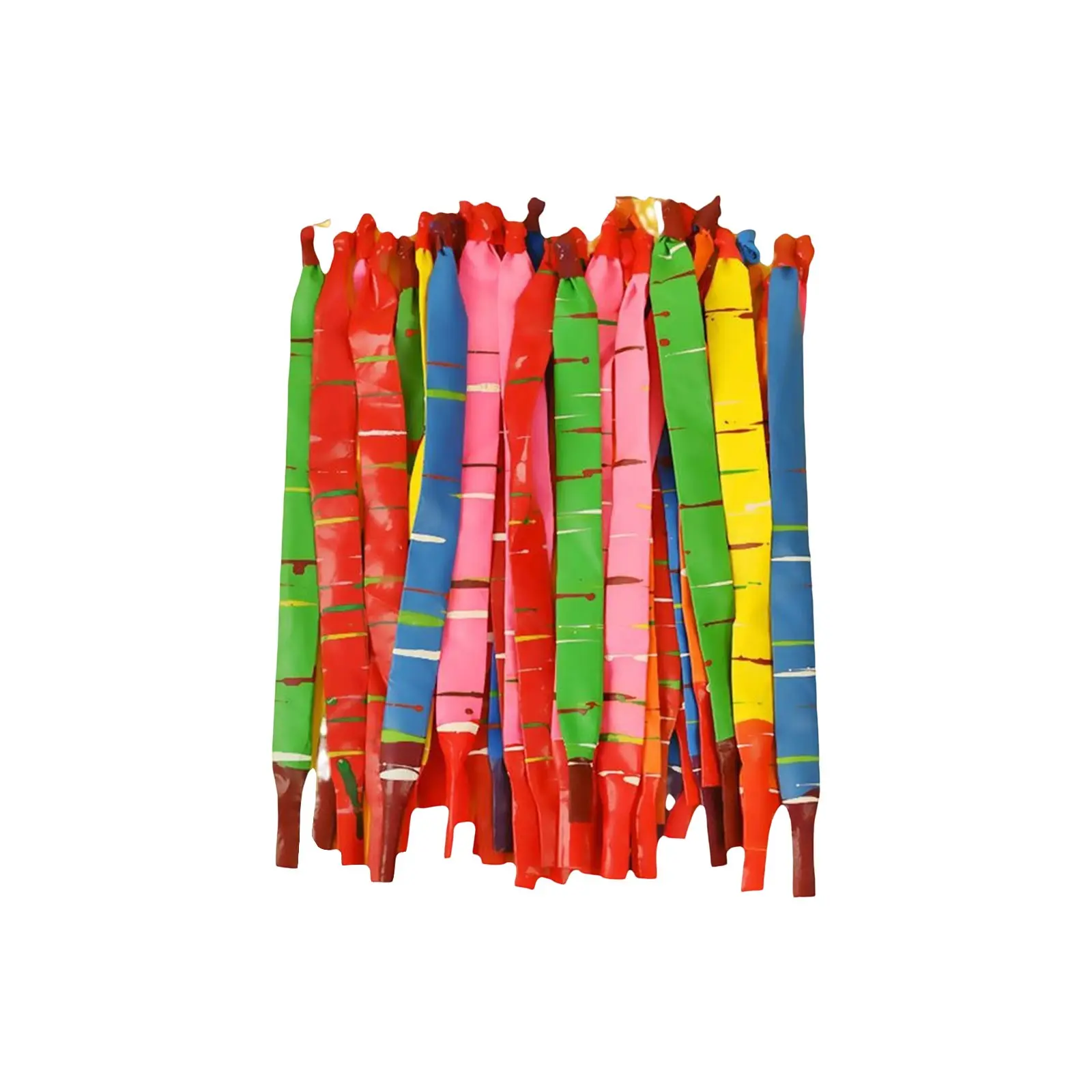 100pcs Mixed Color Long Latex Rocket Balloon Flying Squeaking Children Birthday Party Decoration Latex Balloons Classic Toys