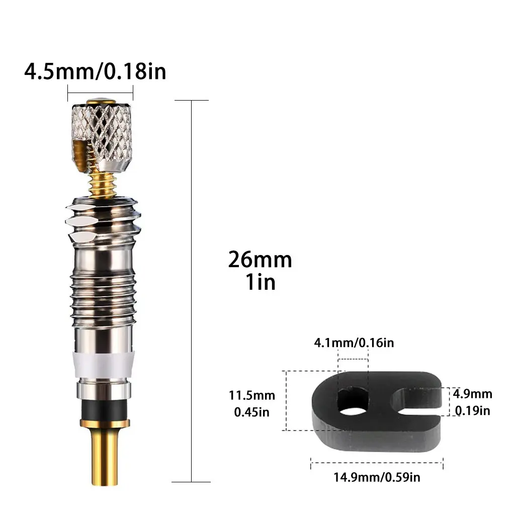 2/6/112pcs Bicycle Valve Core Stem Presta Style Tyre Valve Core For Tubeless Road Bike Mtb Bike Fren For Bicycle Mtb/road Bike