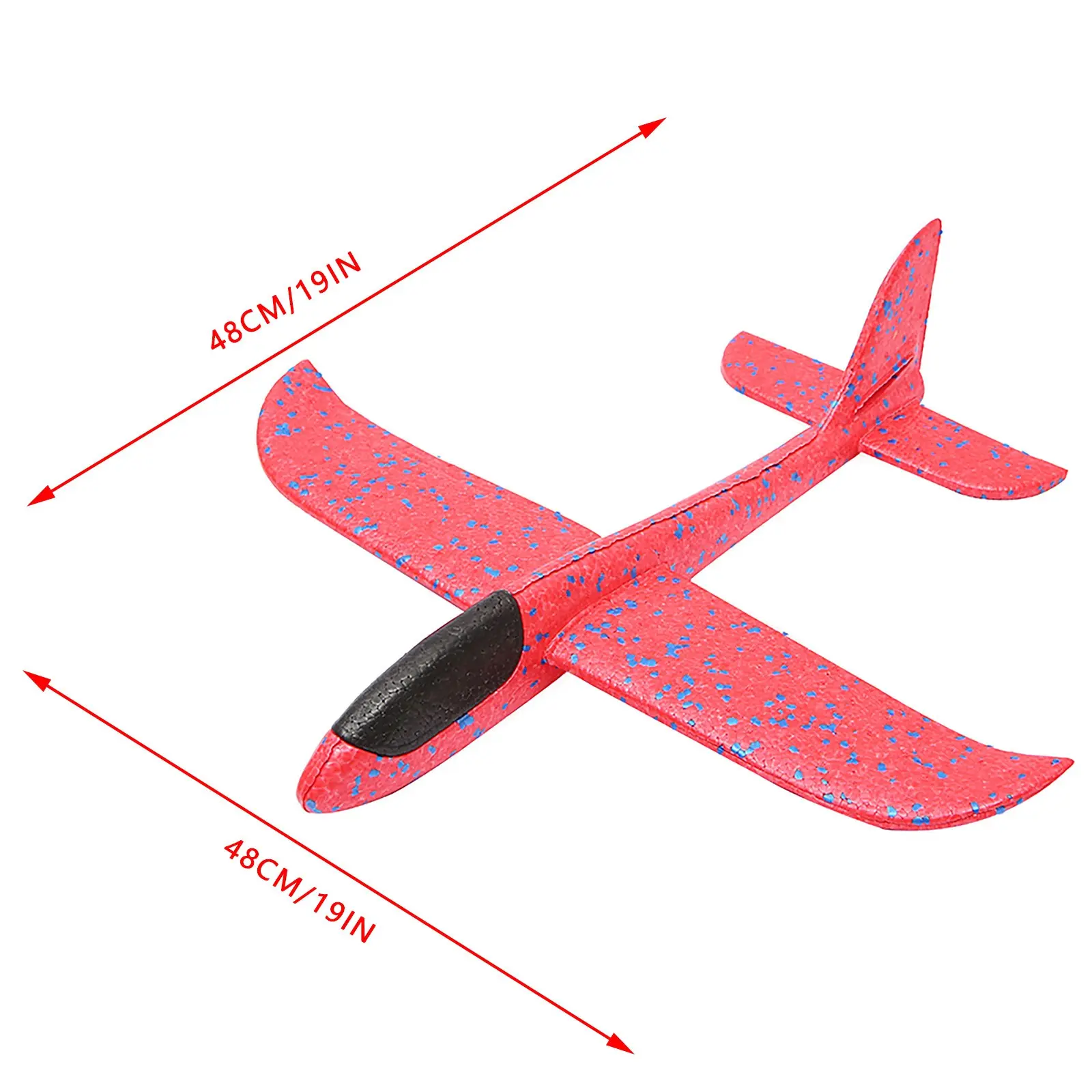 48CM Big Foam Plane Glider Hand Throw Airplane Light Inertial EPP Bubble Planes Outdoor Launch Kids Toys for Children Boys Gift