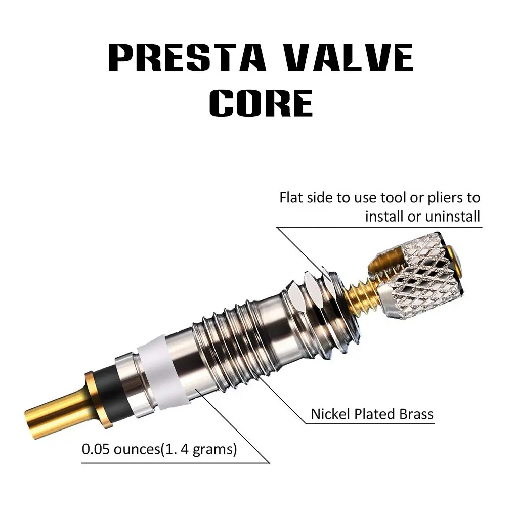 2/6/112pcs Bicycle Valve Core Stem Presta Style Tyre Valve Core For Tubeless Road Bike Mtb Bike Fren For Bicycle Mtb/road Bike