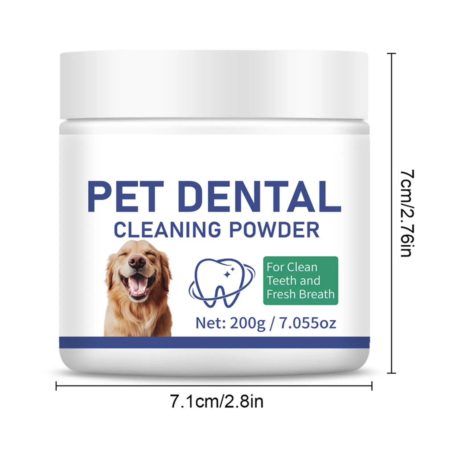 Dog Teeth Cleaning Powder 200g Natural Plant Extract Teeth Cleaning Powder Teeth Stone Cleaner Odorless Teeth Care Products