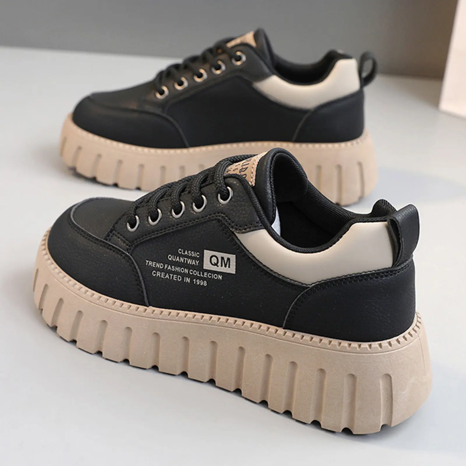 Spring New Women Casual Sneakers Designer Trendy All-match Board Shoes Student Girl Vulcanize Shoe Leather Flats Shoe Mujer