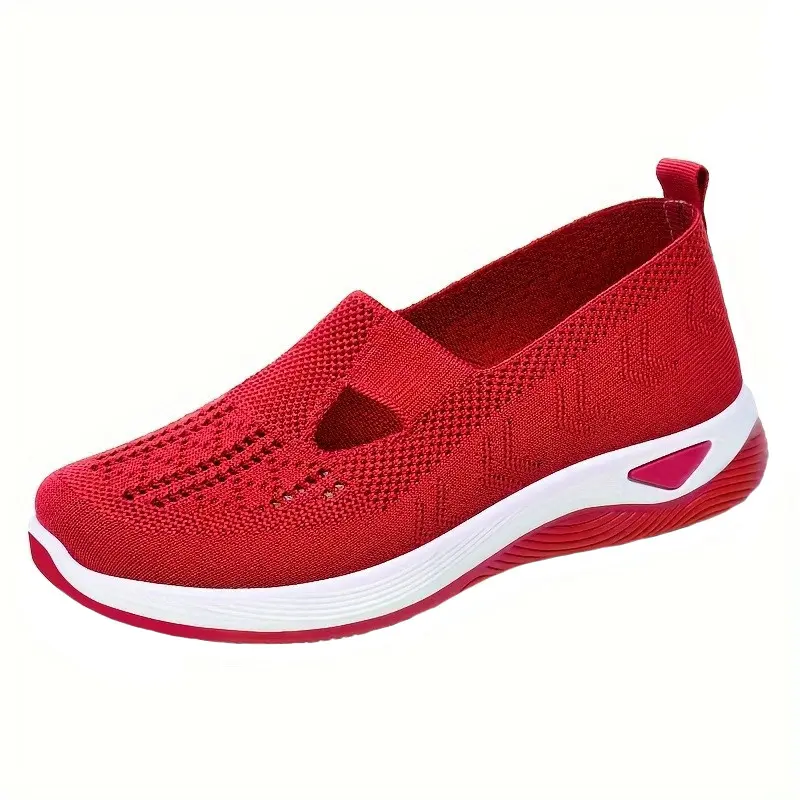 Sneakers Female Flat Soft Comfortable Fashion Lightweight Pumps Shoes Joker Slip-on Super Light Casual Vulcanize Shoes Woman Red