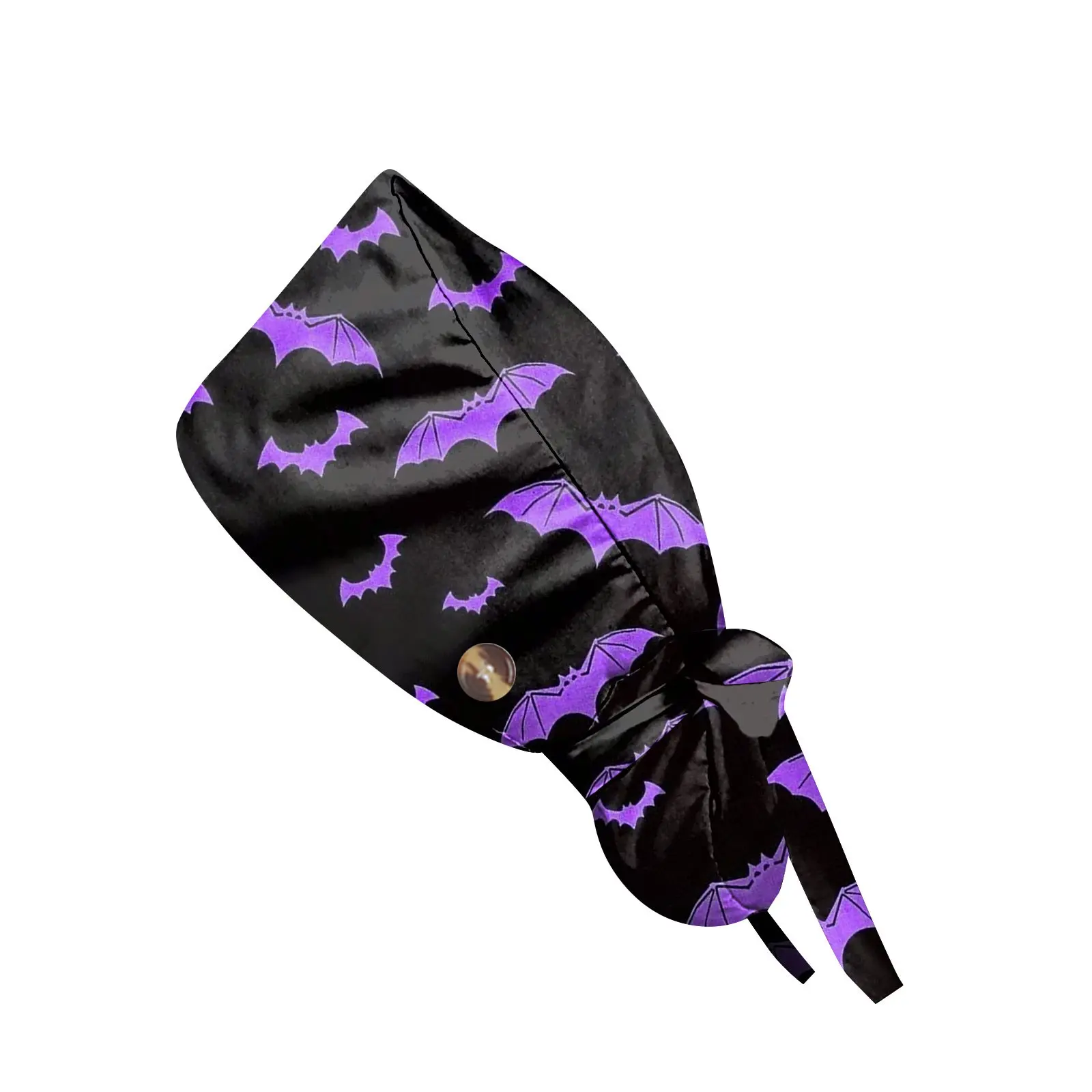 Doctor Operating Room Pattern Printed Skeleton Nursing Head Cap Lab Scrub Pet Hospital Surgical Hat Unisex Dentist Scrub