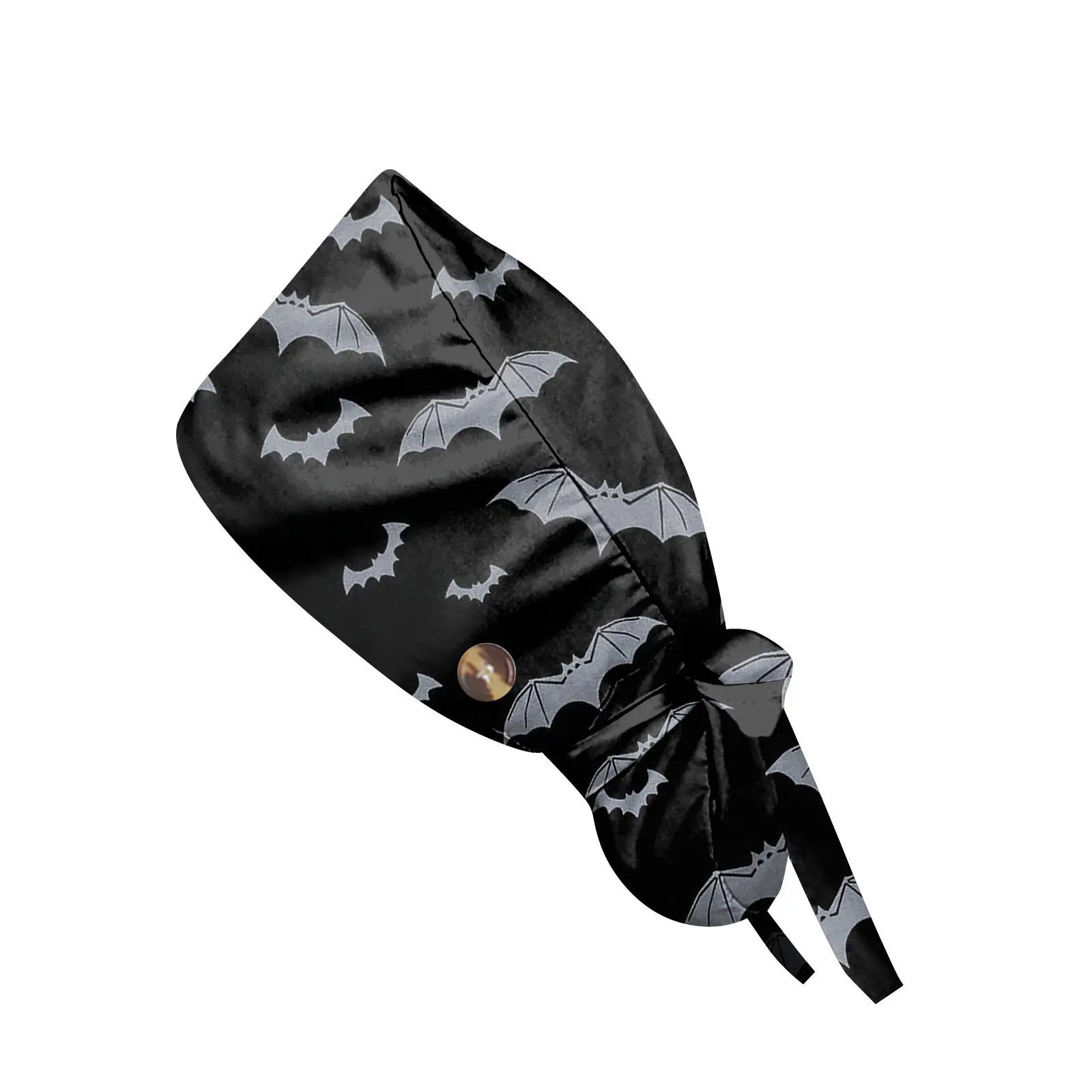 Doctor Operating Room Pattern Printed Skeleton Nursing Head Cap Lab Scrub Pet Hospital Surgical Hat Unisex Dentist Scrub