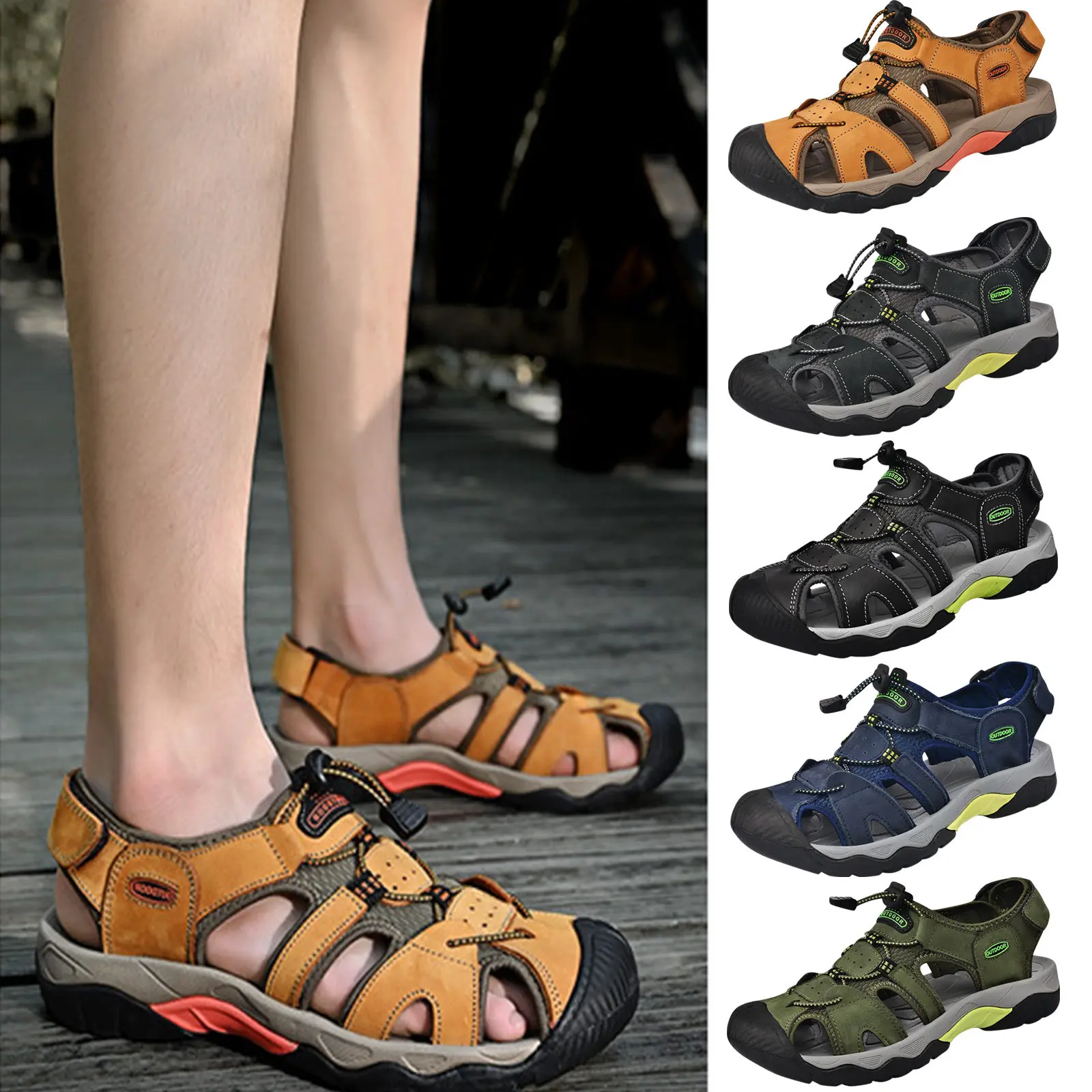 Men's Aqua Shoes Sandals Outdoor Summer Anti-collision Water Shoes Beach Walking Treking Casual Hiking Slippers Tênis Femininos