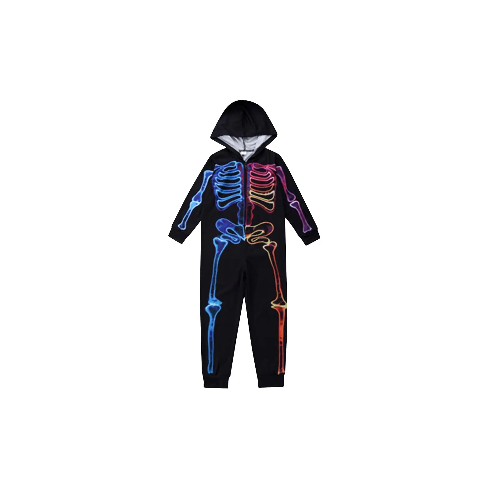 Halloween Skeleton Print Long Sleeve Family Matching Pajamas Set Adult Kids Family Sleepwear Party Clothes Family Sets