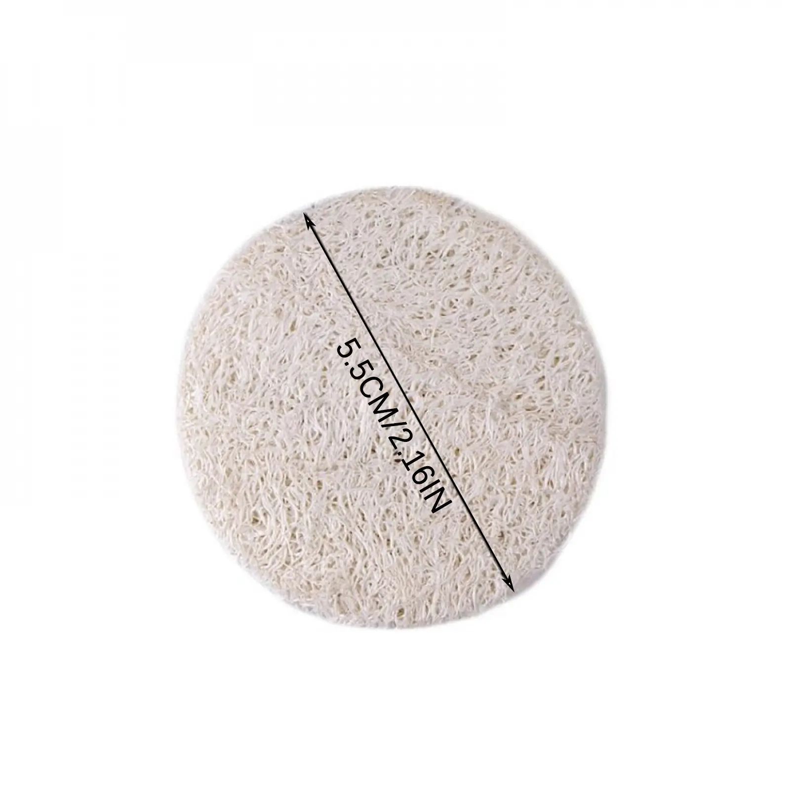 10Pcs Natural Luffa Facial Cleansing Loofah Scrub Wisp Sponge Pads Face and Body Exfoliating Skin Scrubber Peel Scrub Skin Care