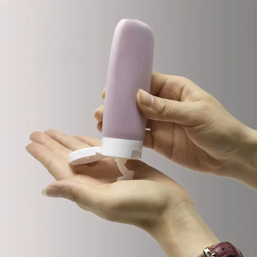 4-Piece Leak-Proof Travel Bottle for Business Trip Portable Refillable Squeezable Container for Toiletries Lotion