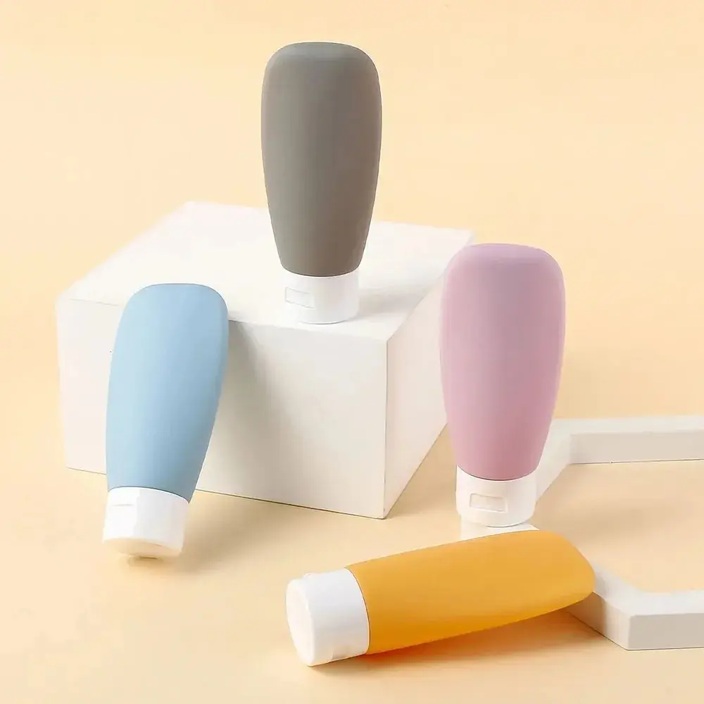 4-Piece Leak-Proof Travel Bottle for Business Trip Portable Refillable Squeezable Container for Toiletries Lotion