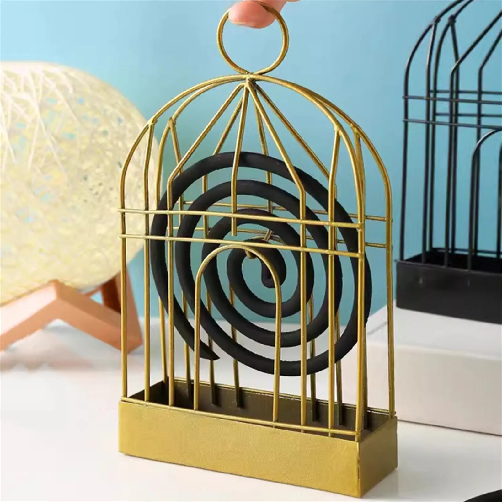 Summer Outdoor Camping Mosquito Coil Holder Tray Portable Hotel Insect Repellent Rack Hanging Bracket Tray Home Camping Supply