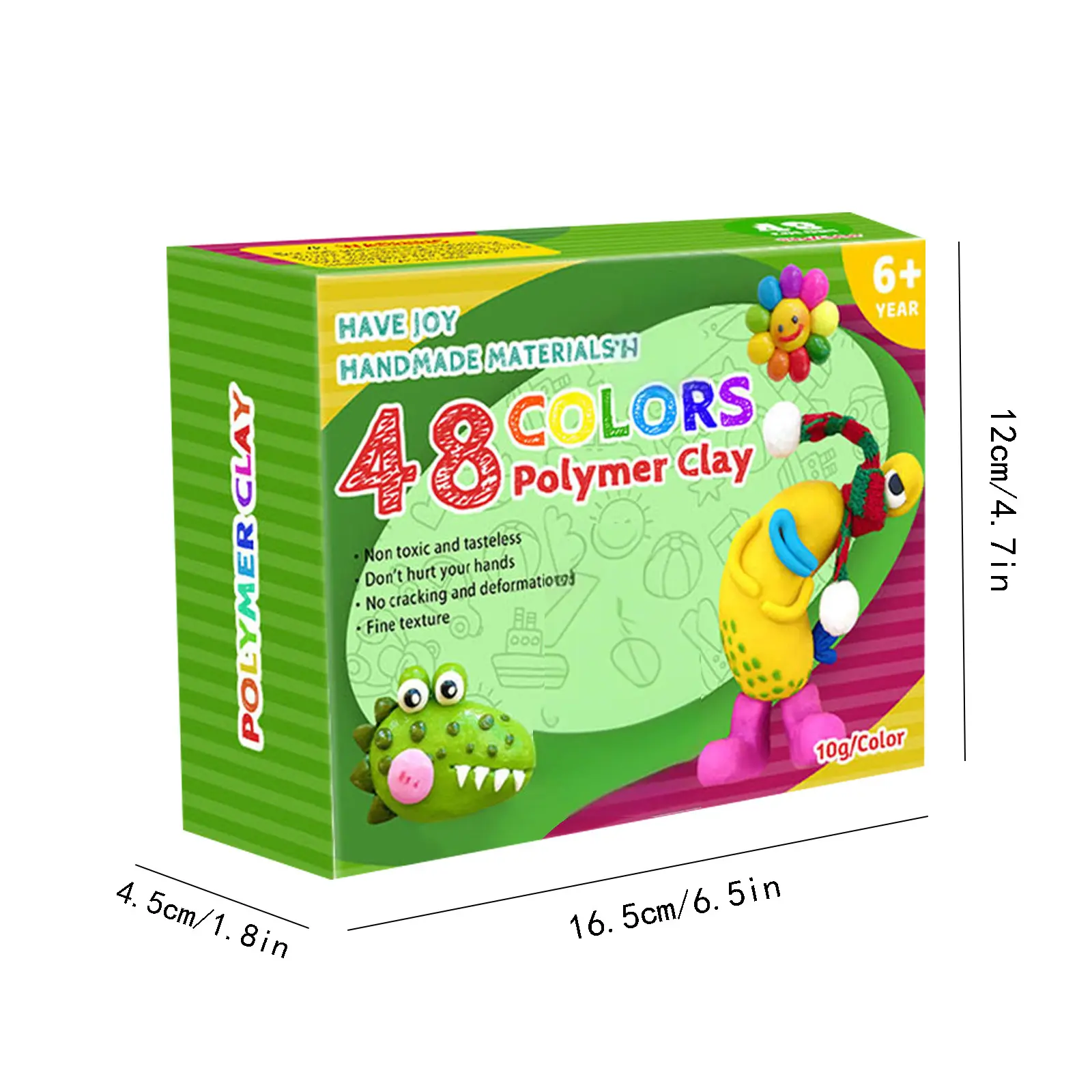 Colors Polymer Clay Blocks With Tools Kit Molding Craft Oven Bake Beginer Kids Diy Earrings Dolls Jewerly Accessories