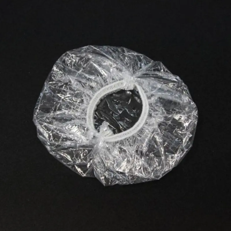 100pcs Disposable Earmuffs Waterproof Plastic Shower Cap Ear Protection Hair Dye Oil Bath Shower Salon Ear Protector