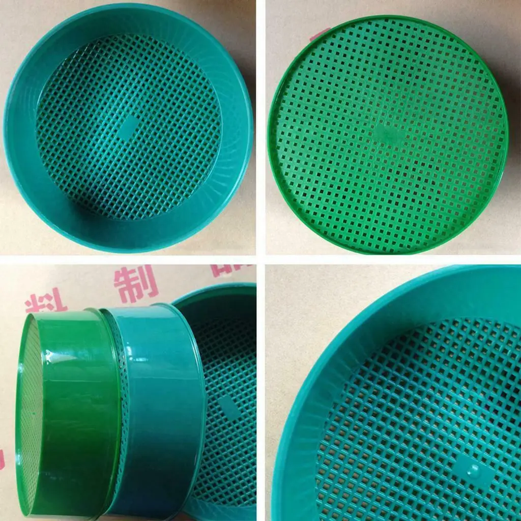 Plastic Garden Sieve Home Garden Tool Fine Mesh Soil Sieve Mining Sand Sifter Potting Sieve for Plant Soil Stone Sifting
