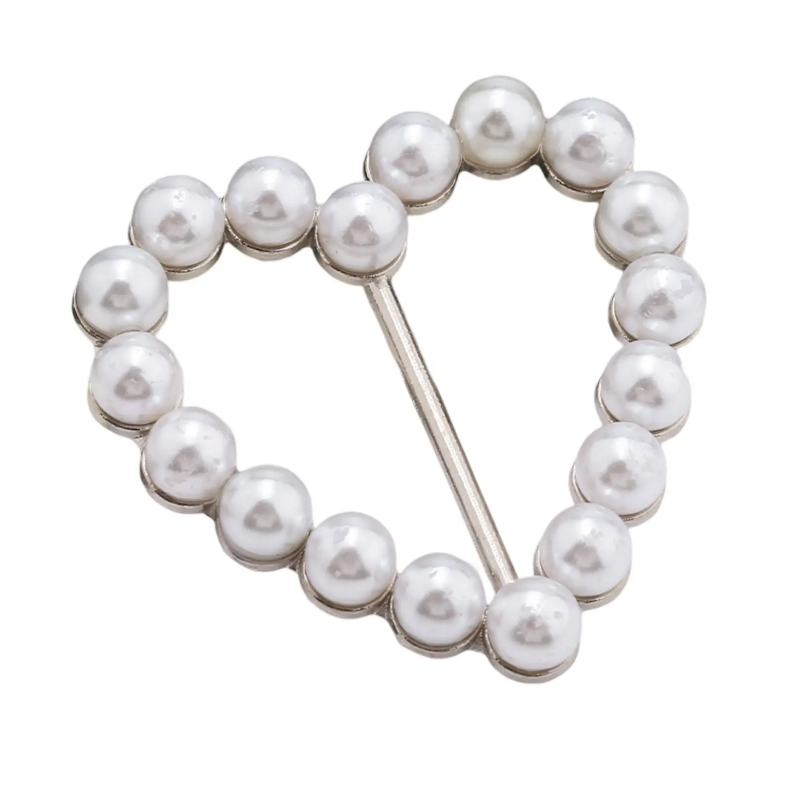 New Fashion Corner Hem Waist Knotted Brooches Crystal Pearl Metal Hijab Scarf Ring Button Shirt T-shirt Fixed Buckle Accessories