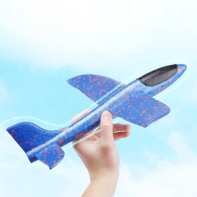 Hand Launch 35cm Flying Throw Airplane Outdoor Sports Toys for Children Glider Aircraft Model Foam Gliding Boys Fun Game Figure