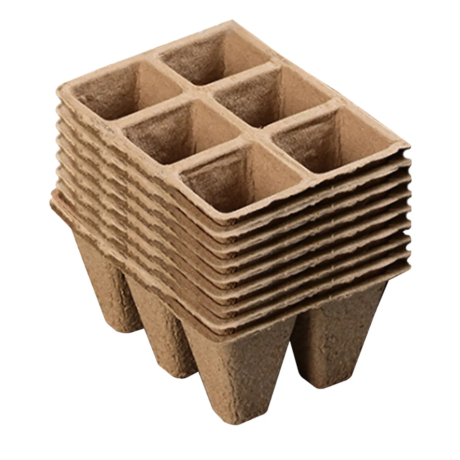 10/20Pcs Biodegradable Seed Starter Peat Pots Seed Growing Tray Planting Seed Tray Kit for Garden Grow Box Supplies Nursery Cup