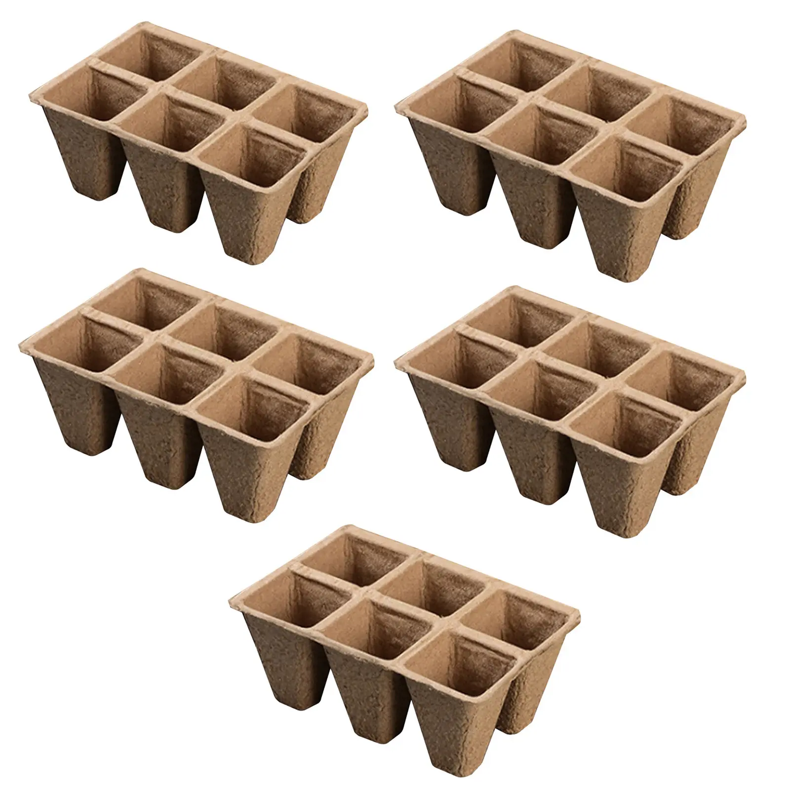 10/20Pcs Biodegradable Seed Starter Peat Pots Seed Growing Tray Planting Seed Tray Kit for Garden Grow Box Supplies Nursery Cup