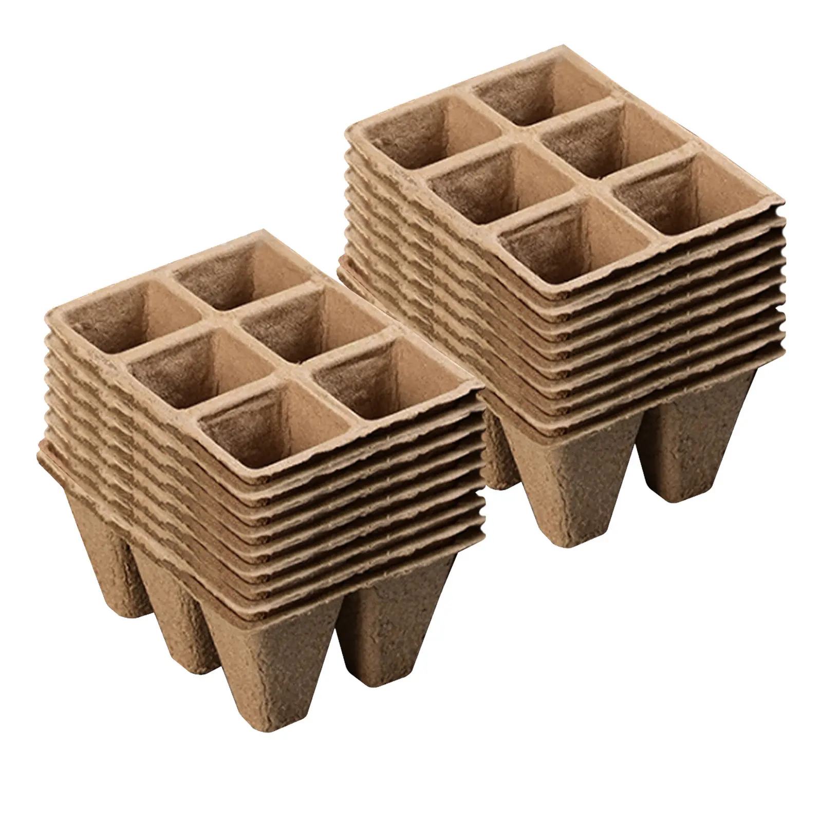 10/20Pcs Biodegradable Seed Starter Peat Pots Seed Growing Tray Planting Seed Tray Kit for Garden Grow Box Supplies Nursery Cup