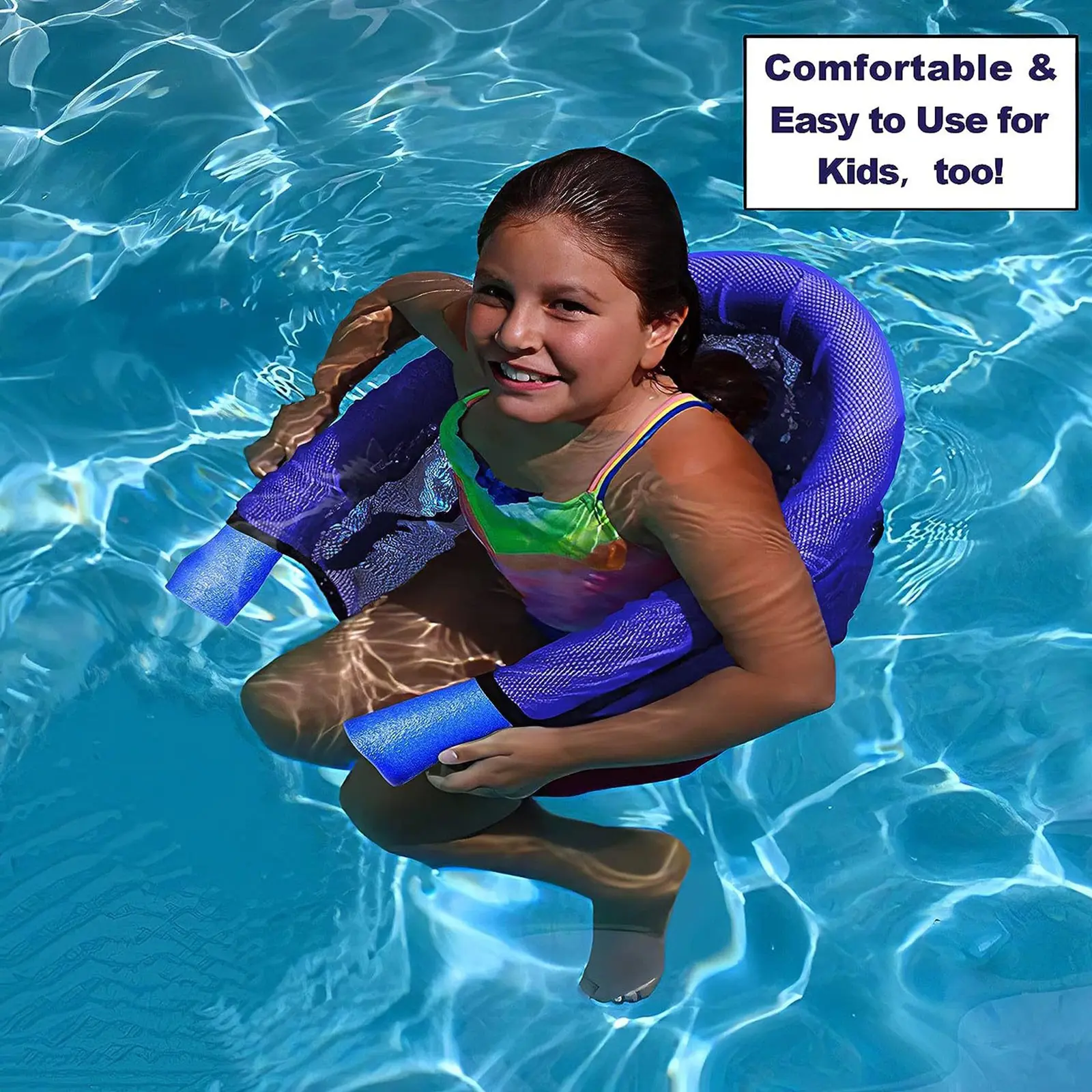 Float Pool Chair Float Lounger Recliner Water Chair Inflatable Floating Ring Hammock Pool Mattress Swimming Pool Accessories