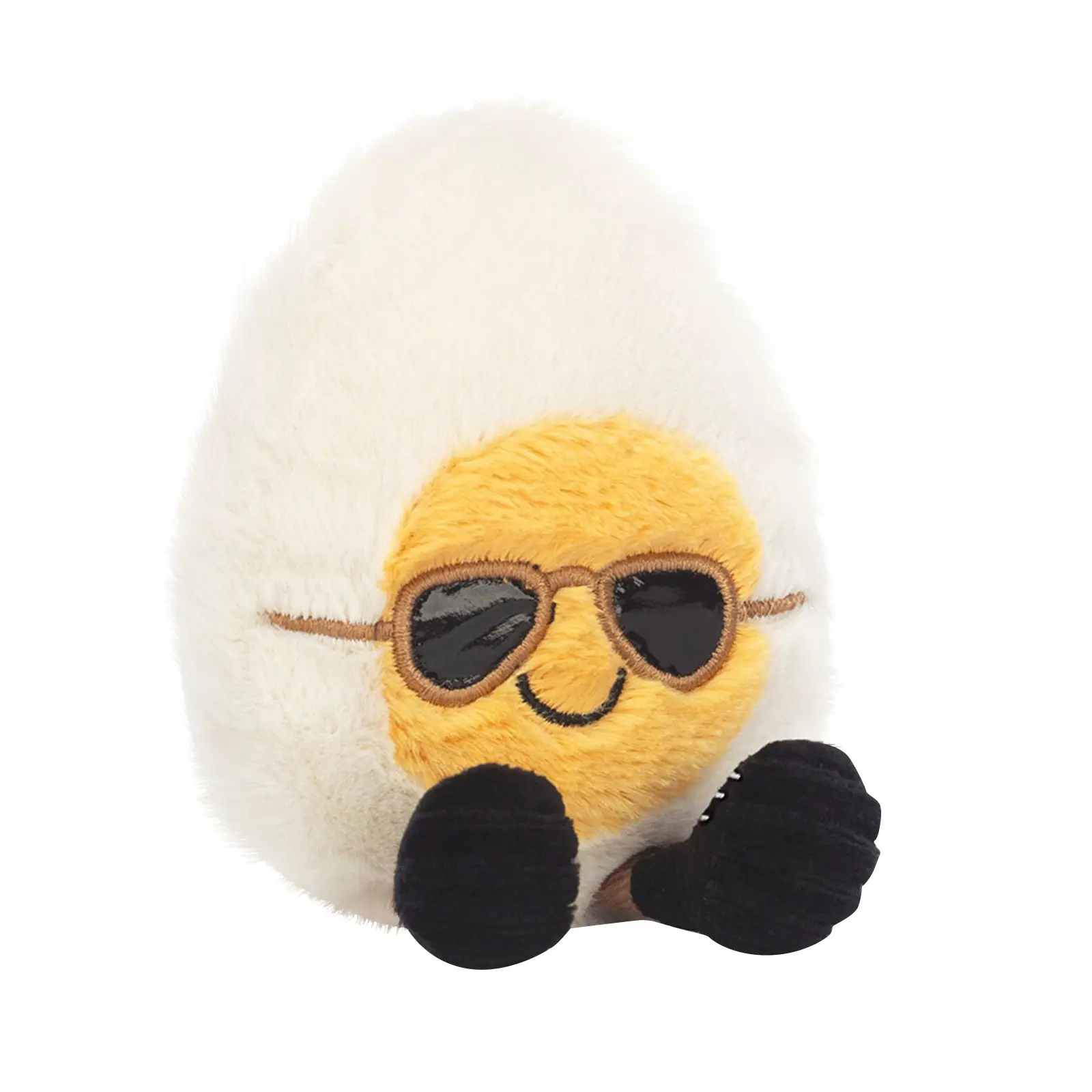 Lovely Soft Boiled Eggs Fashion Creative Pet Cat Toys And Lovely Smile Happy Doll Pet Supplies Home Decoration Holiday Kids Gift