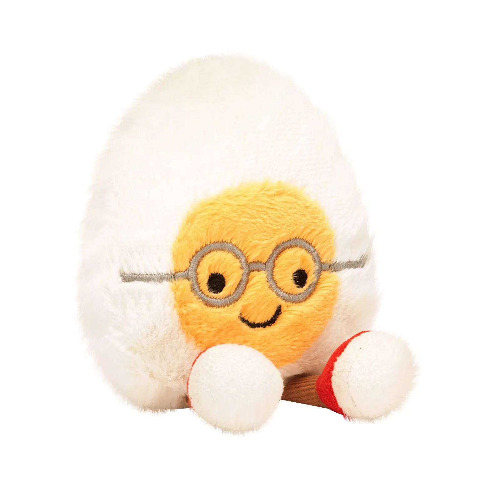 Lovely Soft Boiled Eggs Fashion Creative Pet Cat Toys And Lovely Smile Happy Doll Pet Supplies Home Decoration Holiday Kids Gift