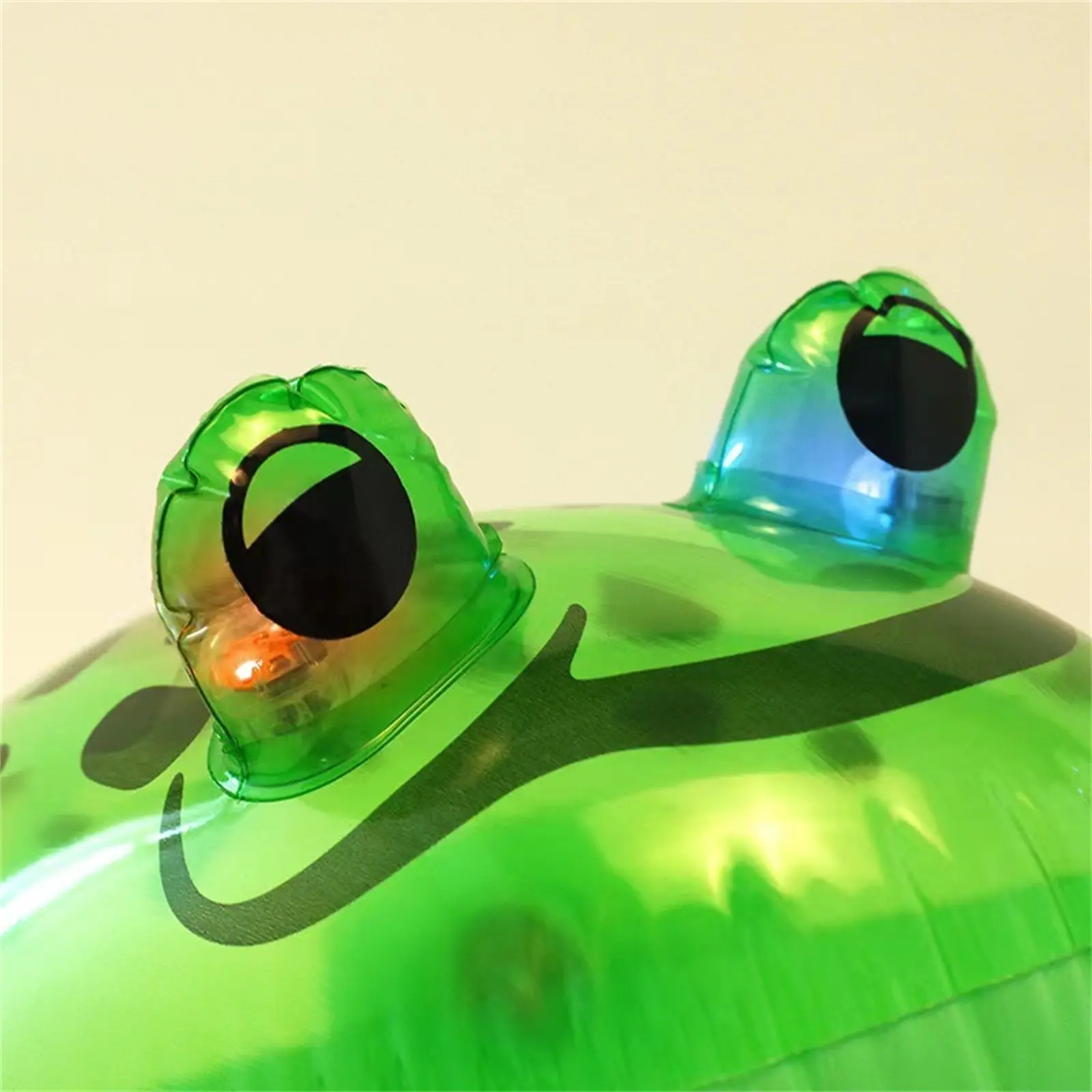 Glowing Inflatable Green Bouncing Frog Toad Ballon Jungle Animal Toy Funny Kids Party Gift Birthday Wedding Decoration