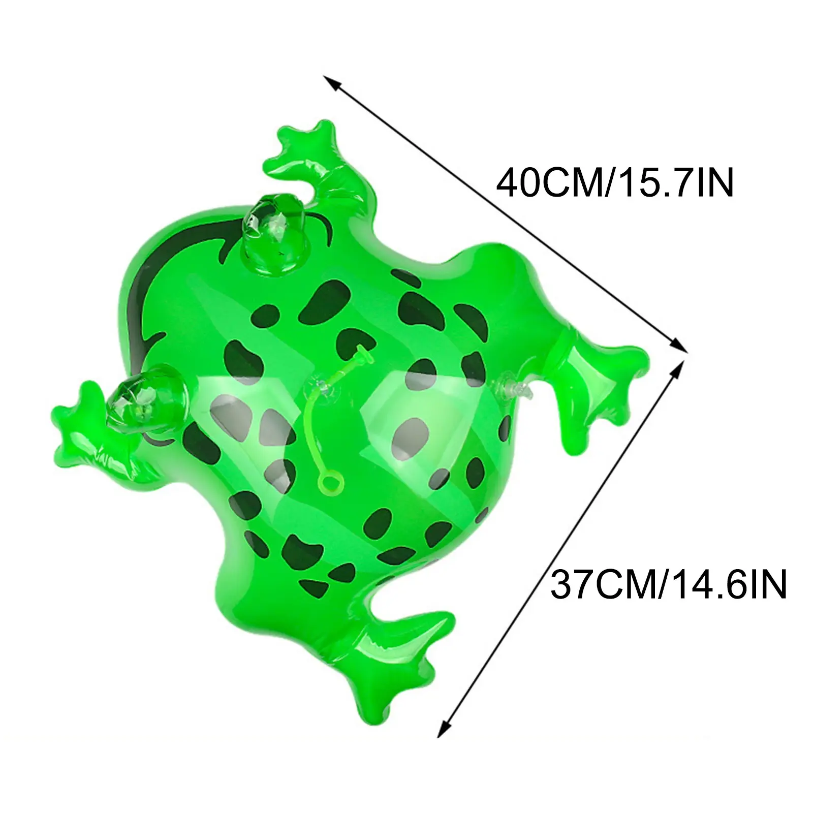 Glowing Inflatable Green Bouncing Frog Toad Ballon Jungle Animal Toy Funny Kids Party Gift Birthday Wedding Decoration